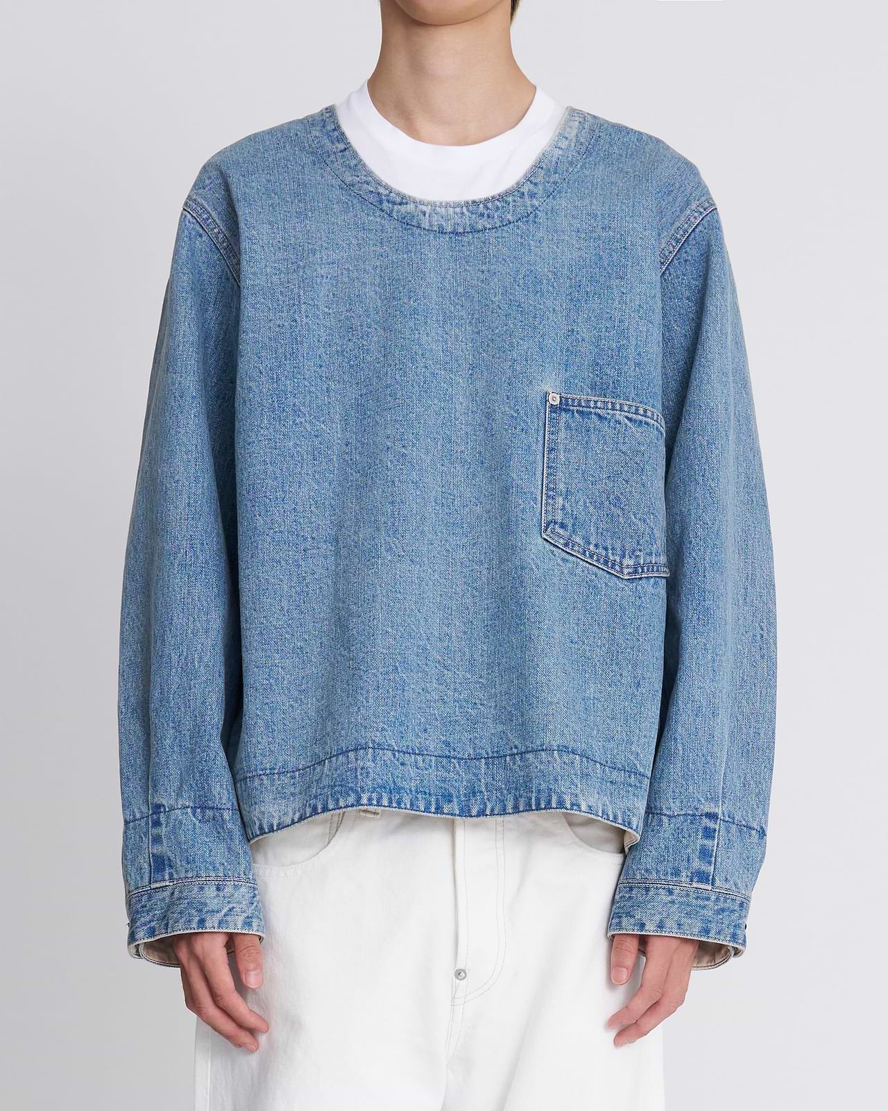 【25AW】デニムプルオーバーシャツ