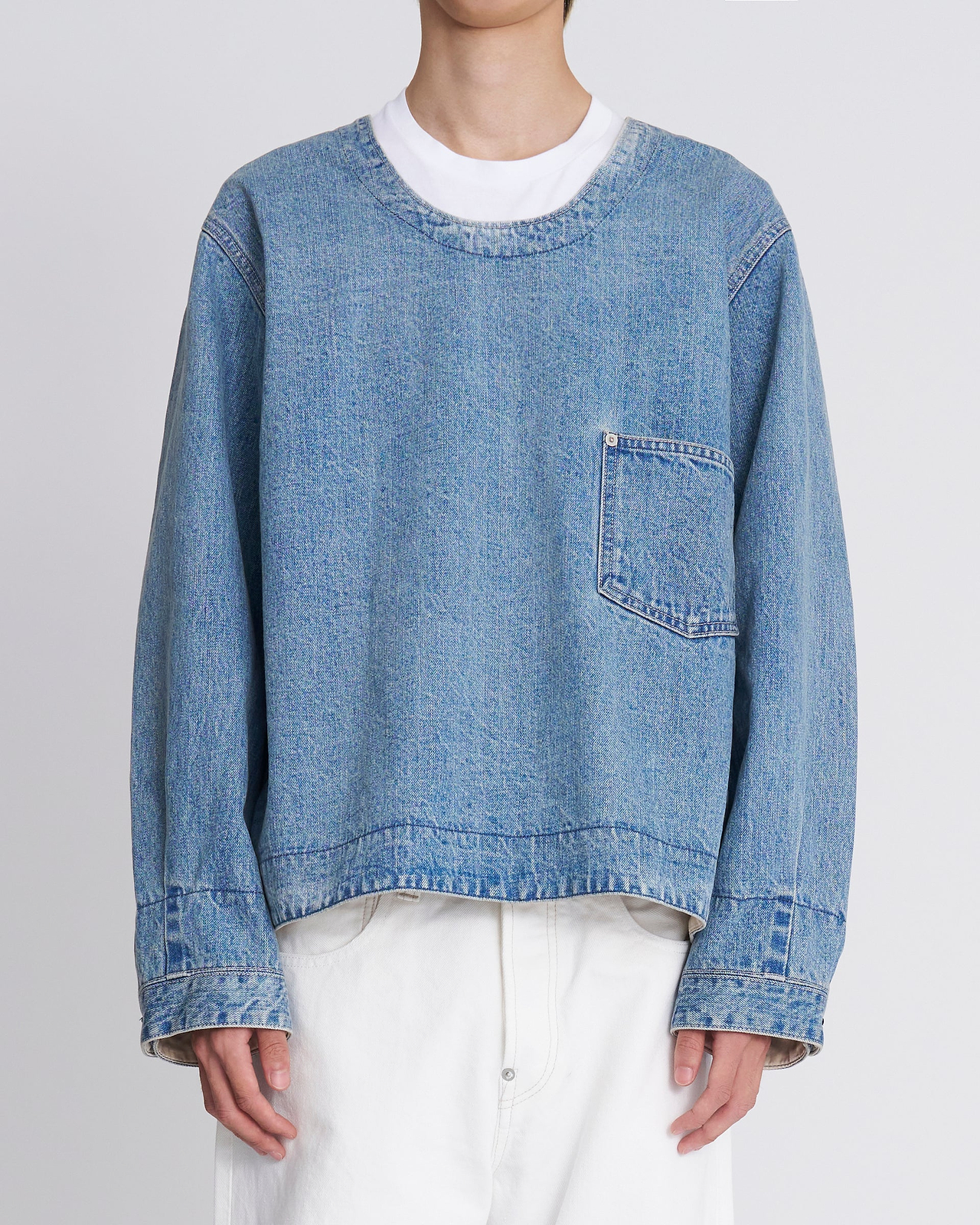 【25AW】デニムプルオーバーシャツ