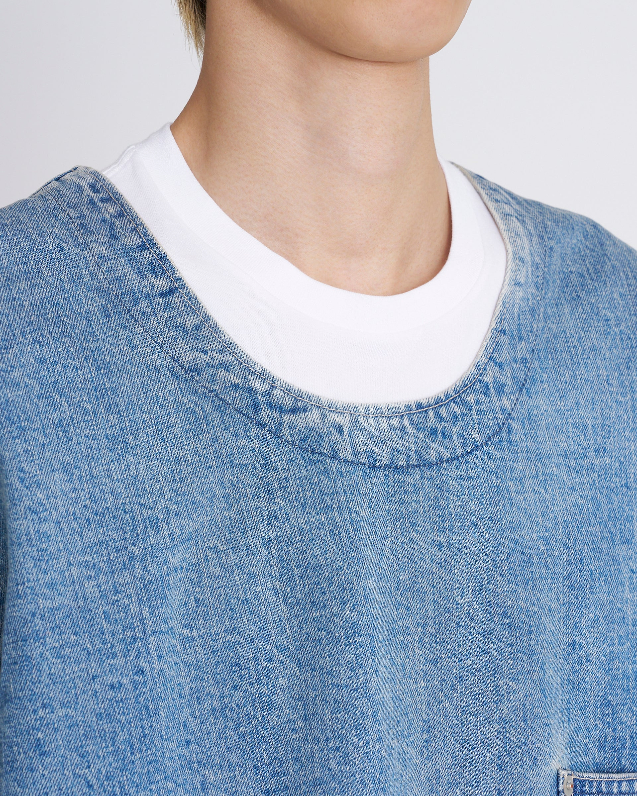 【25AW】デニムプルオーバーシャツ