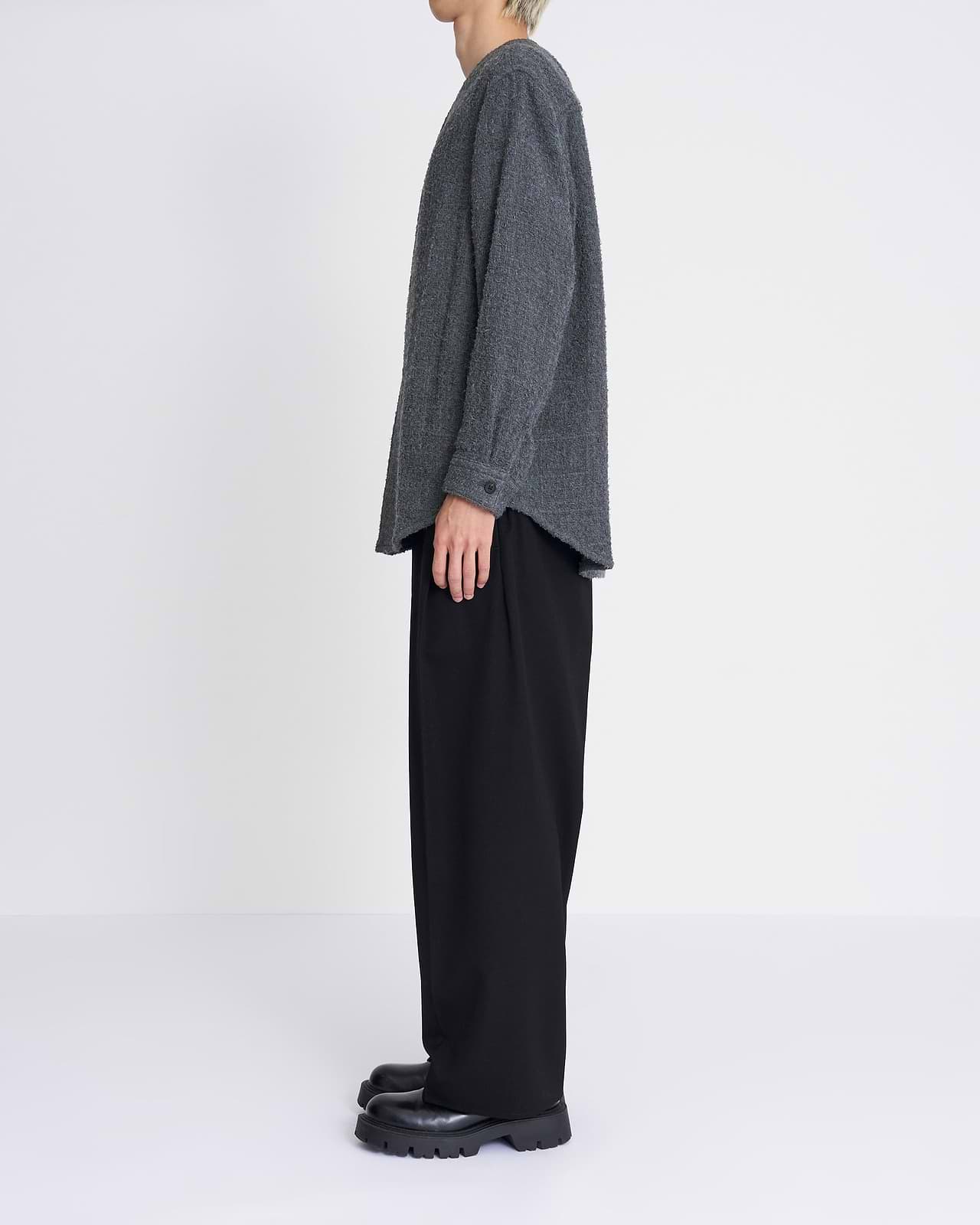 【25AW】ノーカラーシャツジャケット