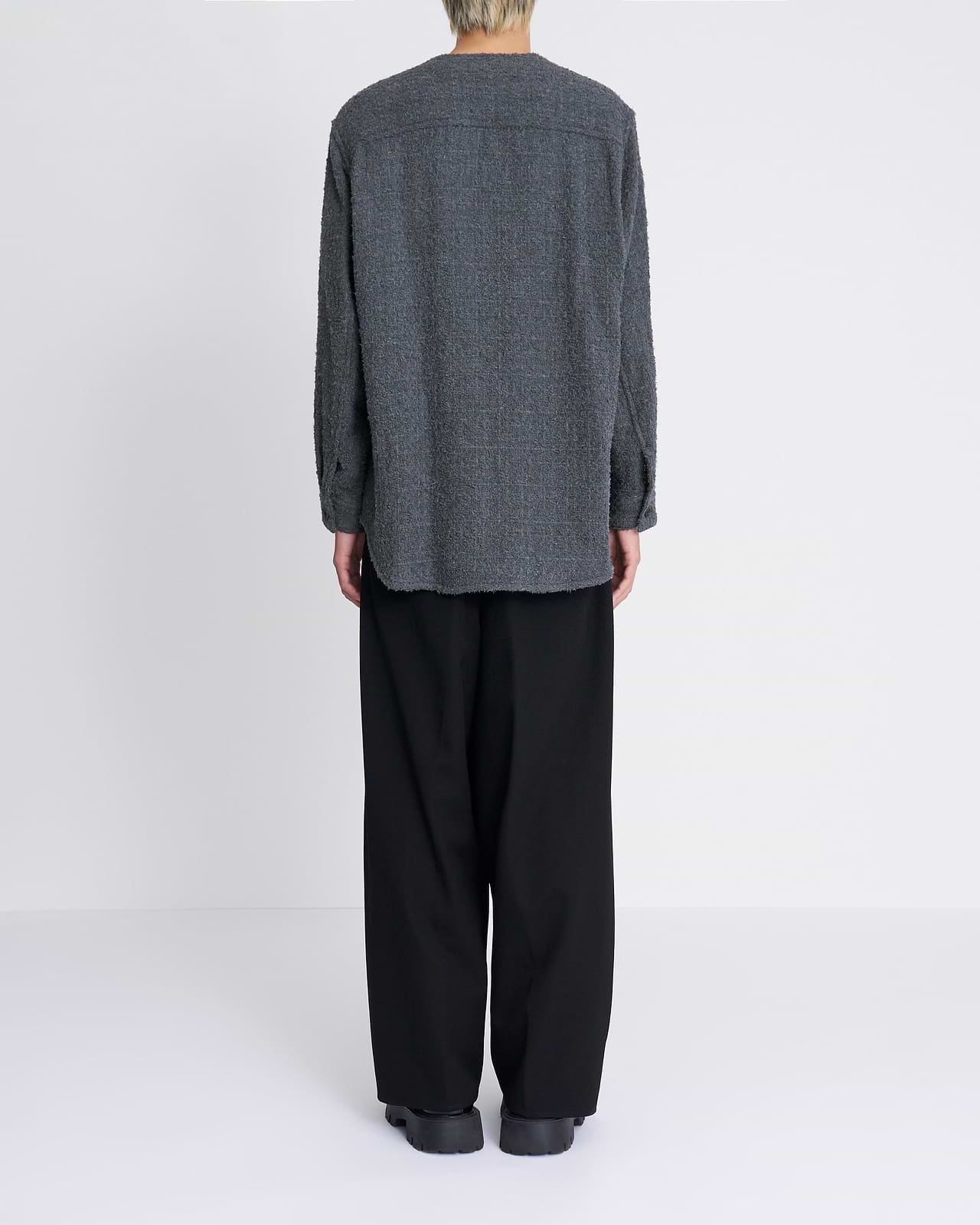 【25AW】ノーカラーシャツジャケット