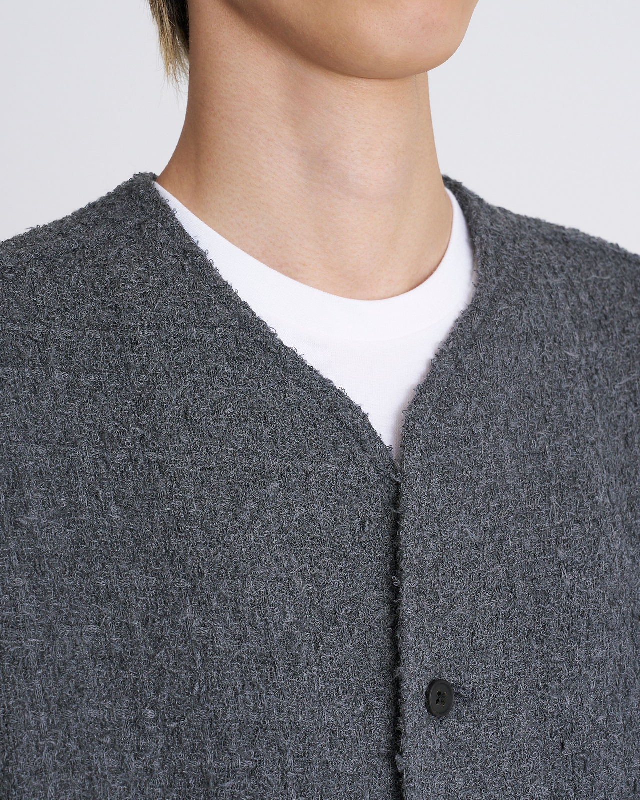 【25AW】ノーカラーシャツジャケット