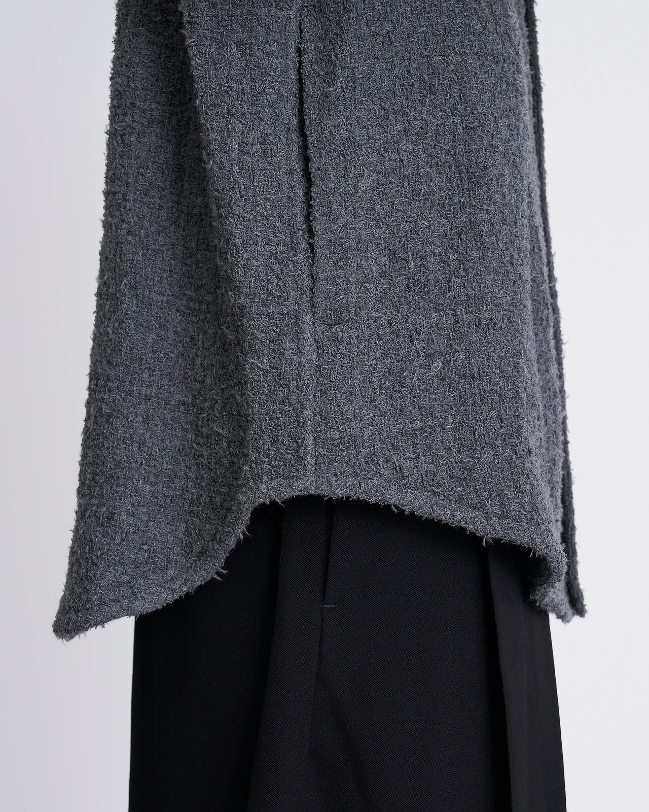 【25AW】ノーカラーシャツジャケット