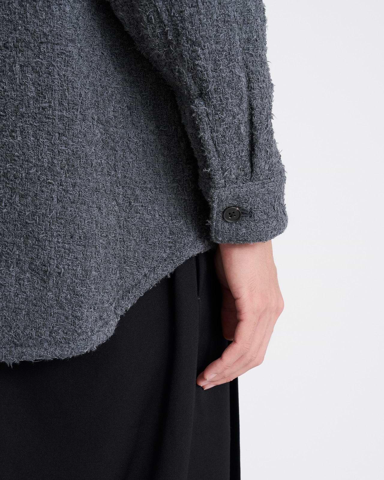 【25AW】ノーカラーシャツジャケット