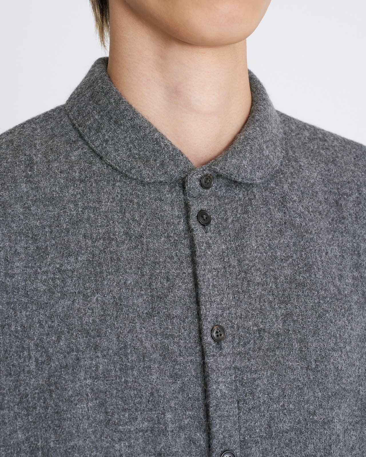 【25AW】オーバーサイズシャツラウンドカラー