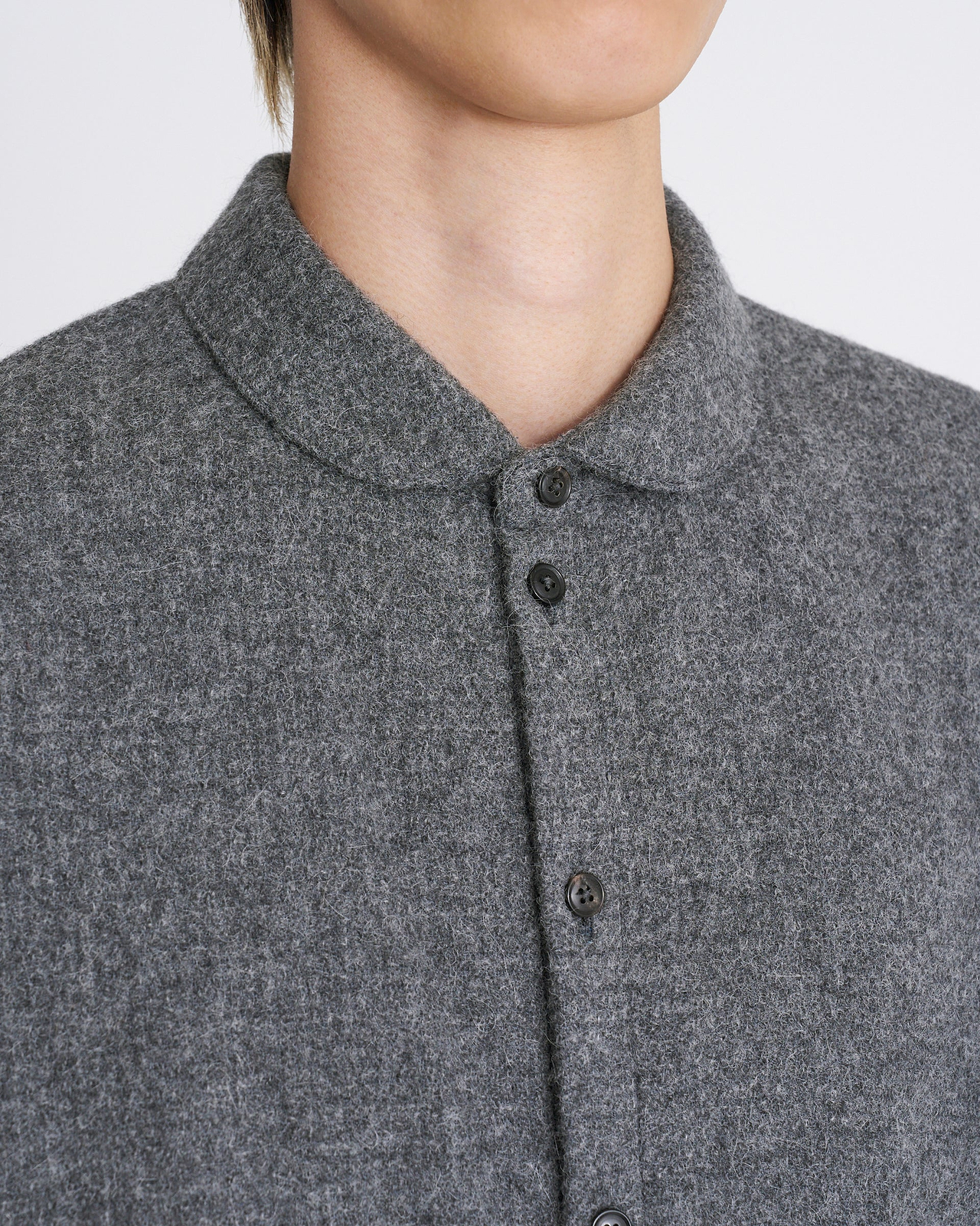 【25AW】オーバーサイズシャツラウンドカラー