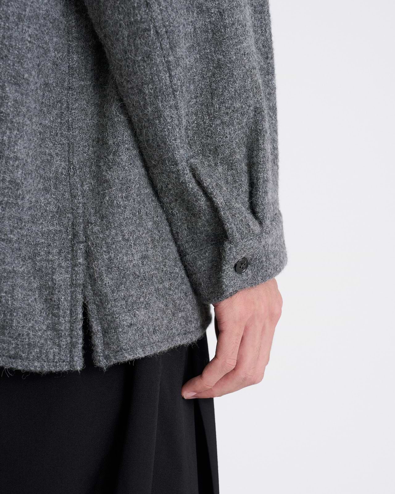 【25AW】オーバーサイズシャツラウンドカラー