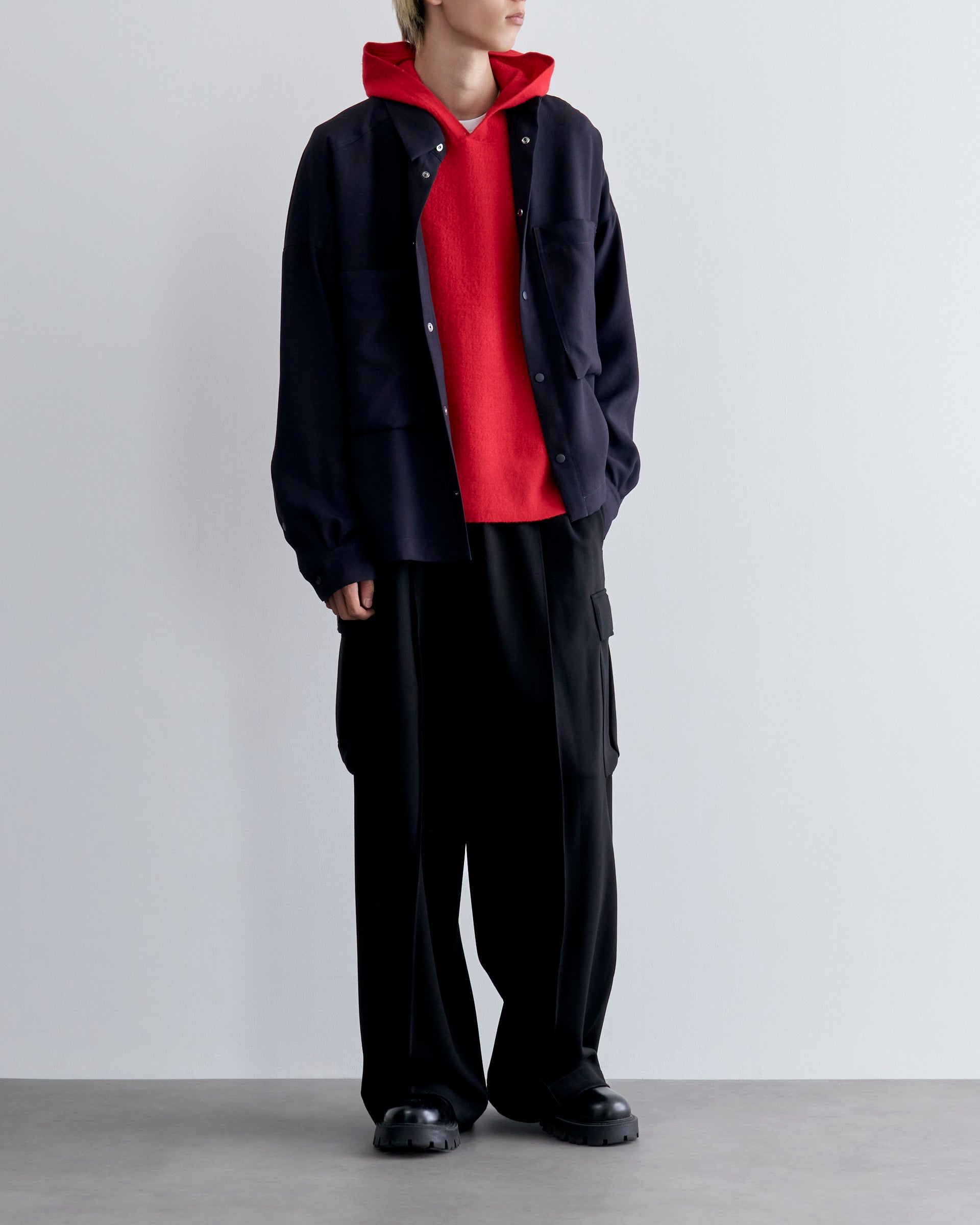 UJHO   クロップドシャツ　23SS UJOH/ウジョー】《STUDIOUS別注》クロップドシャツ（シャツ/ブラウス