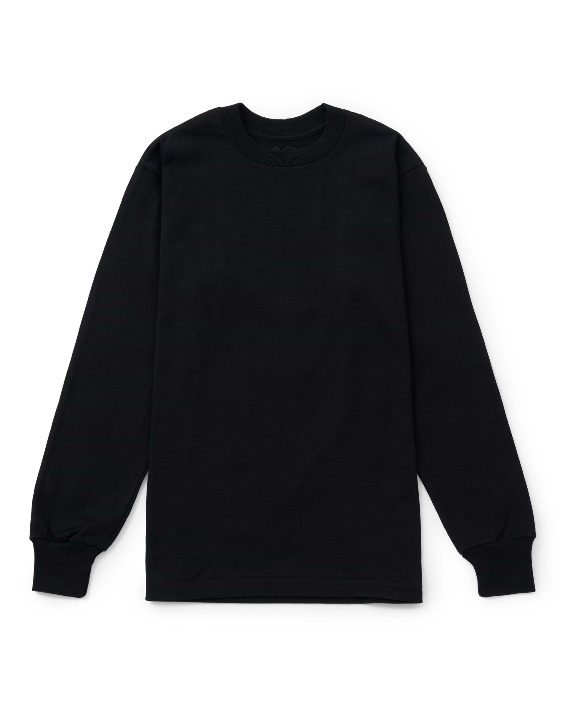 Hanes】Hanes T-SHIRTS KURO／クルーネックロングスリーブT