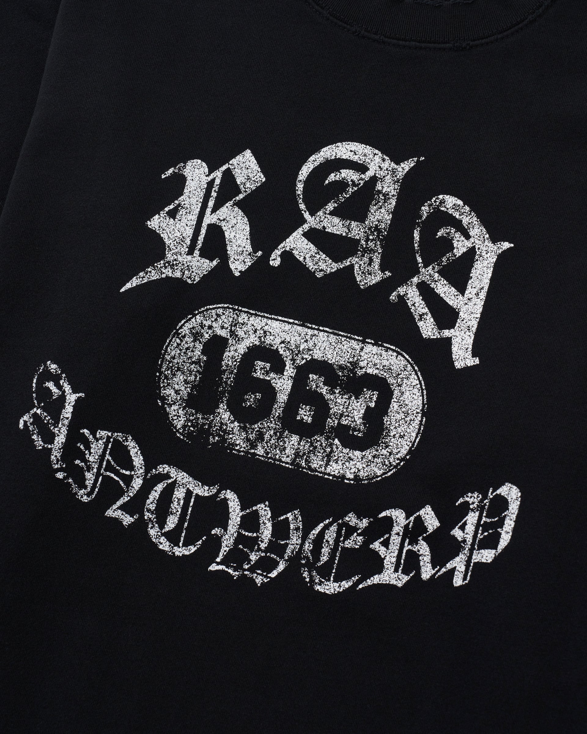 th products】ダメージカレッジウェットシャツ ホワイト・ブラック