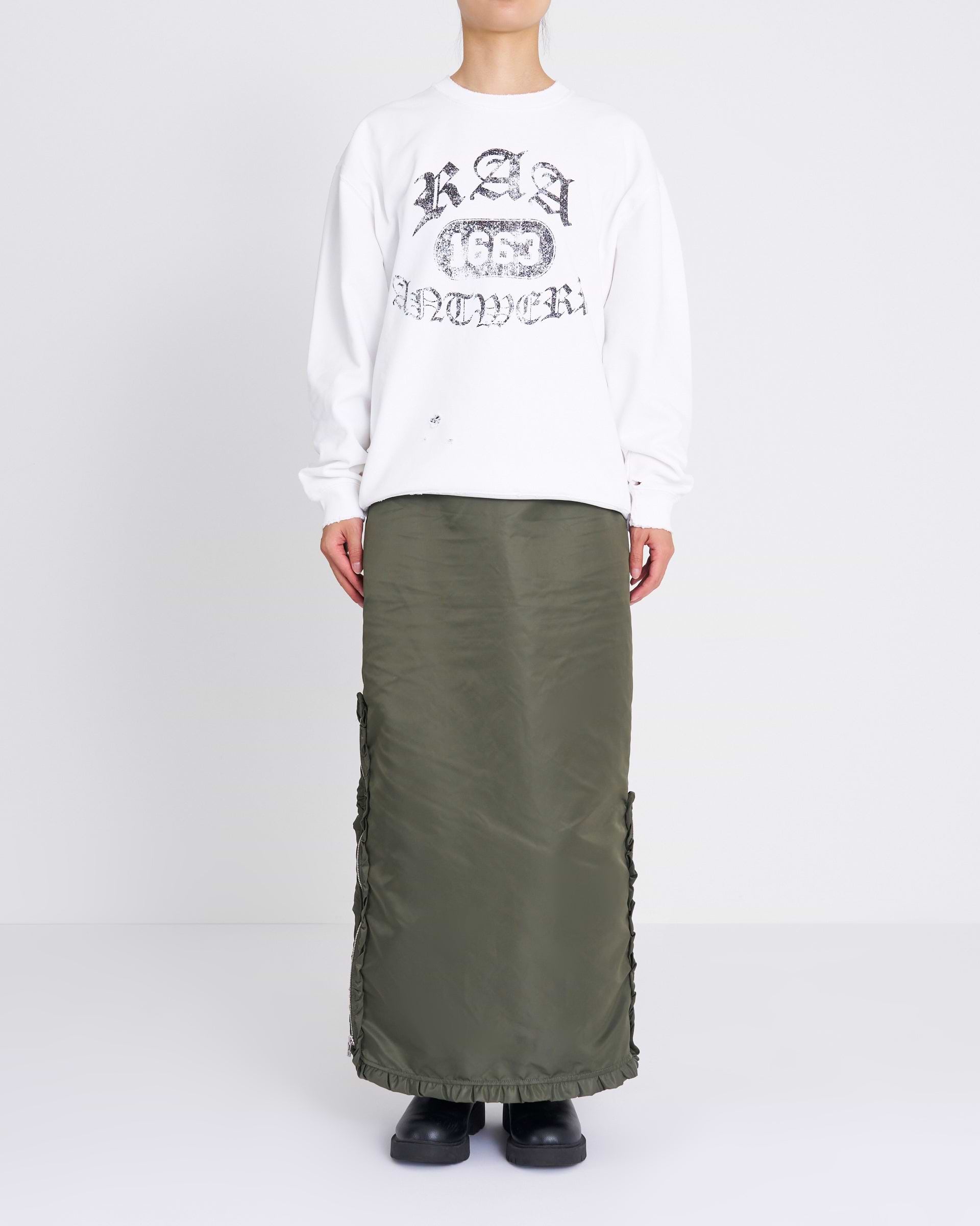 th products】ダメージカレッジウェットシャツ ホワイト・ブラック