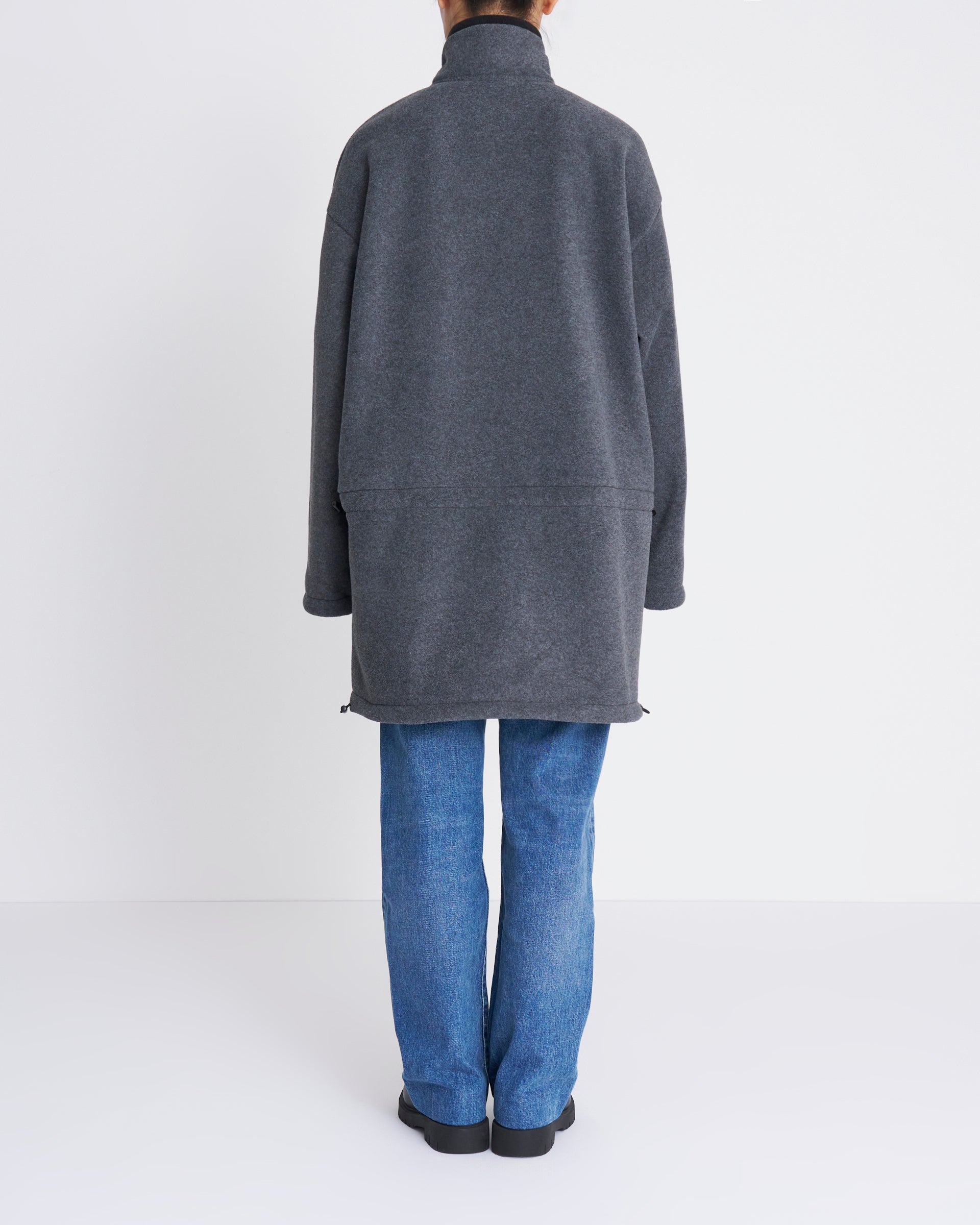 INSCRIRE】フリースルーズフィットプルオーバー グレー | 日本製