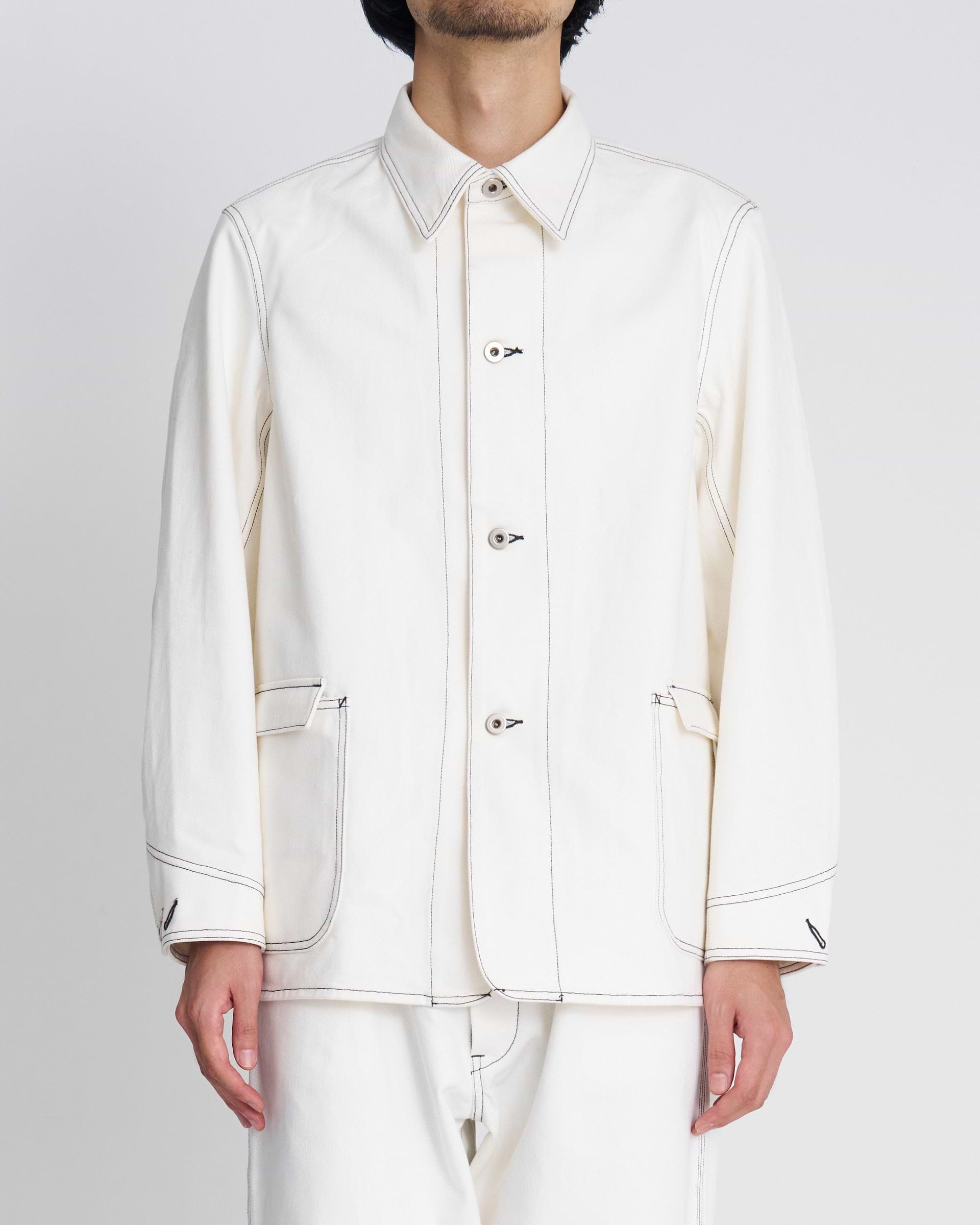 SEEALL】メモリアルカバーオール ホワイト | 日本製 ワーク