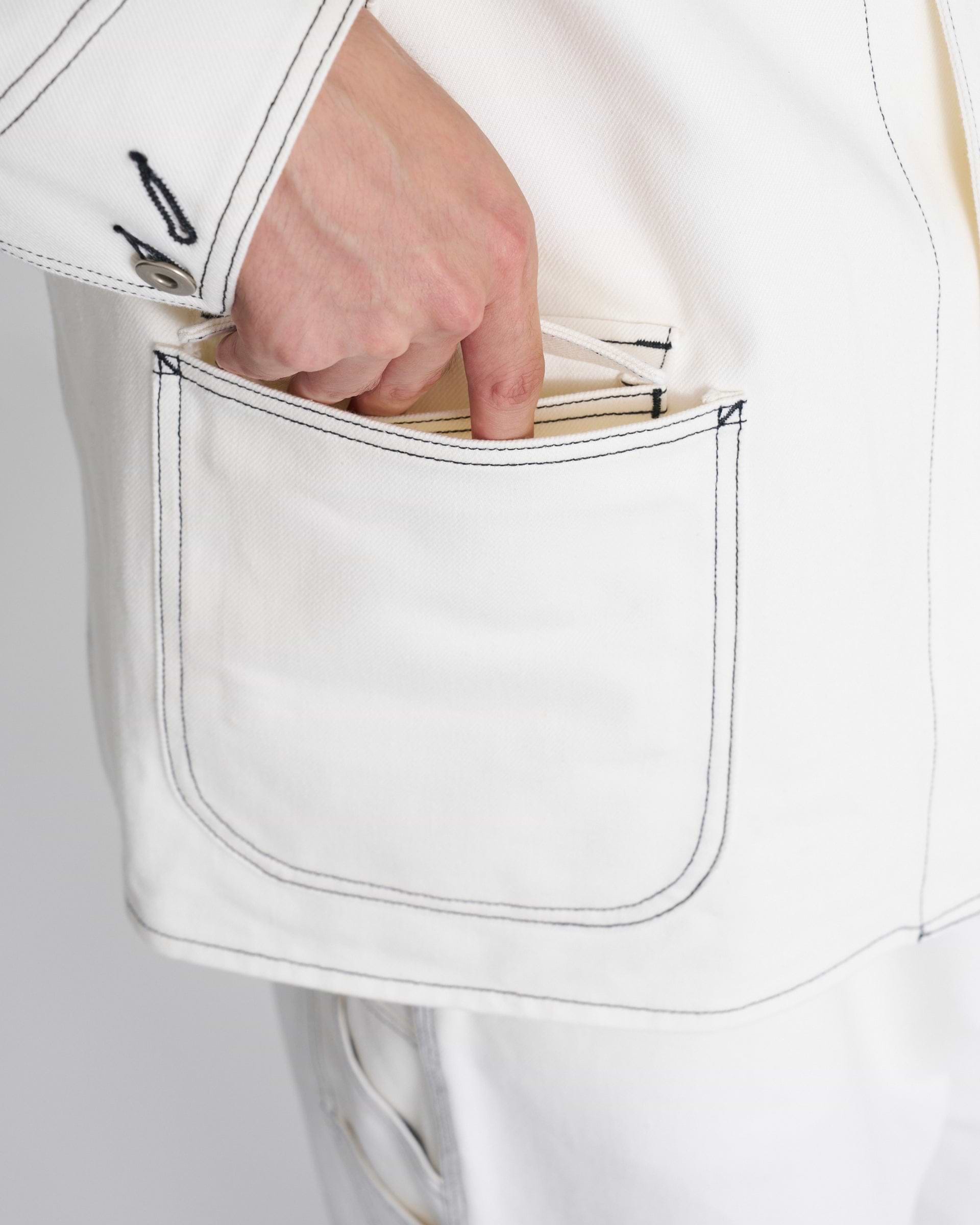 SEEALL】メモリアルカバーオール ホワイト | 日本製 ワーク