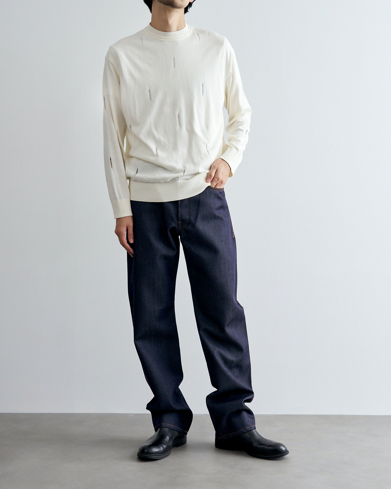 着用サイズ1／身長180cm（スタッフスナップ）