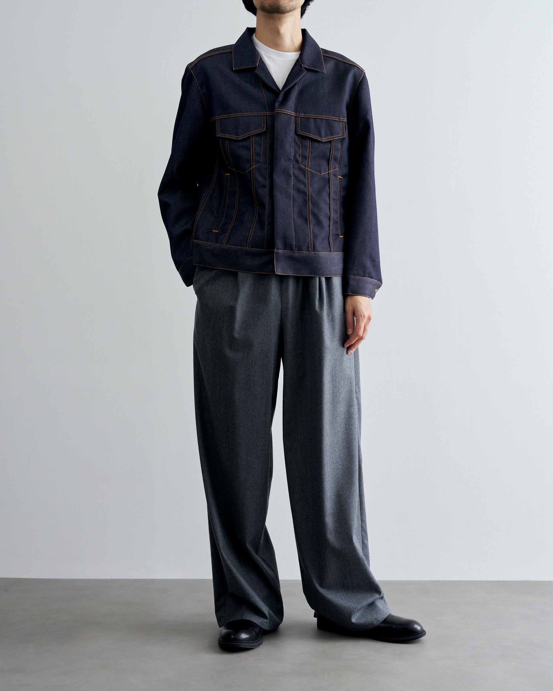 OVERCOAT】デニムジャケットウールインデニム – ファッションスナップ