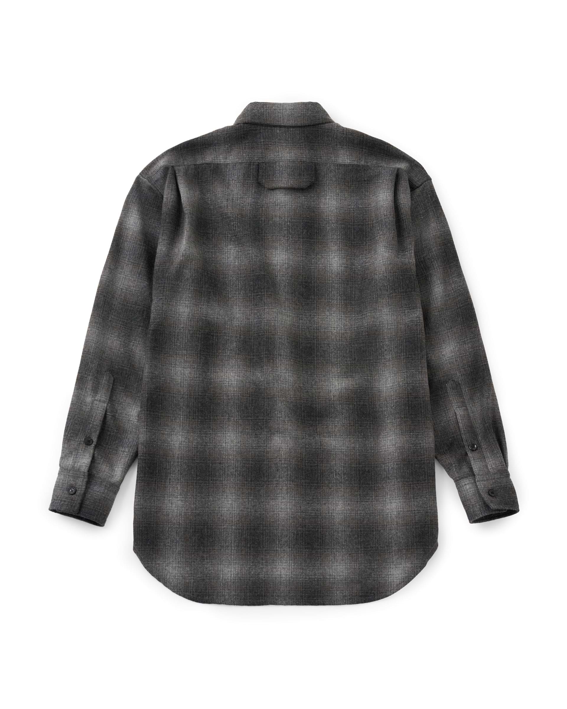 OUAT】オフィスシャツ | ブラック・ブラウン | 日本製 オンブレ