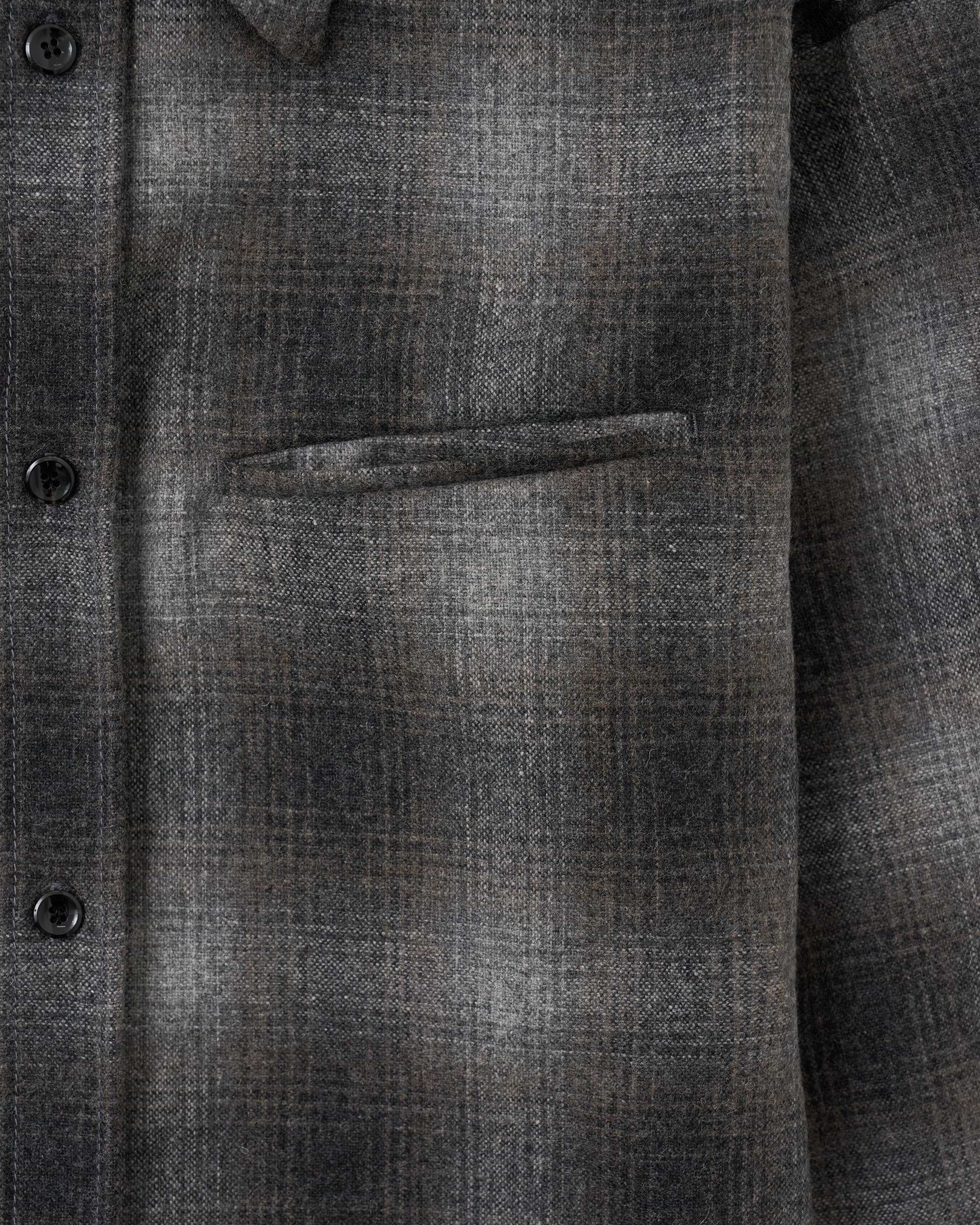 OUAT】オフィスシャツ | ブラック・ブラウン | 日本製 オンブレ