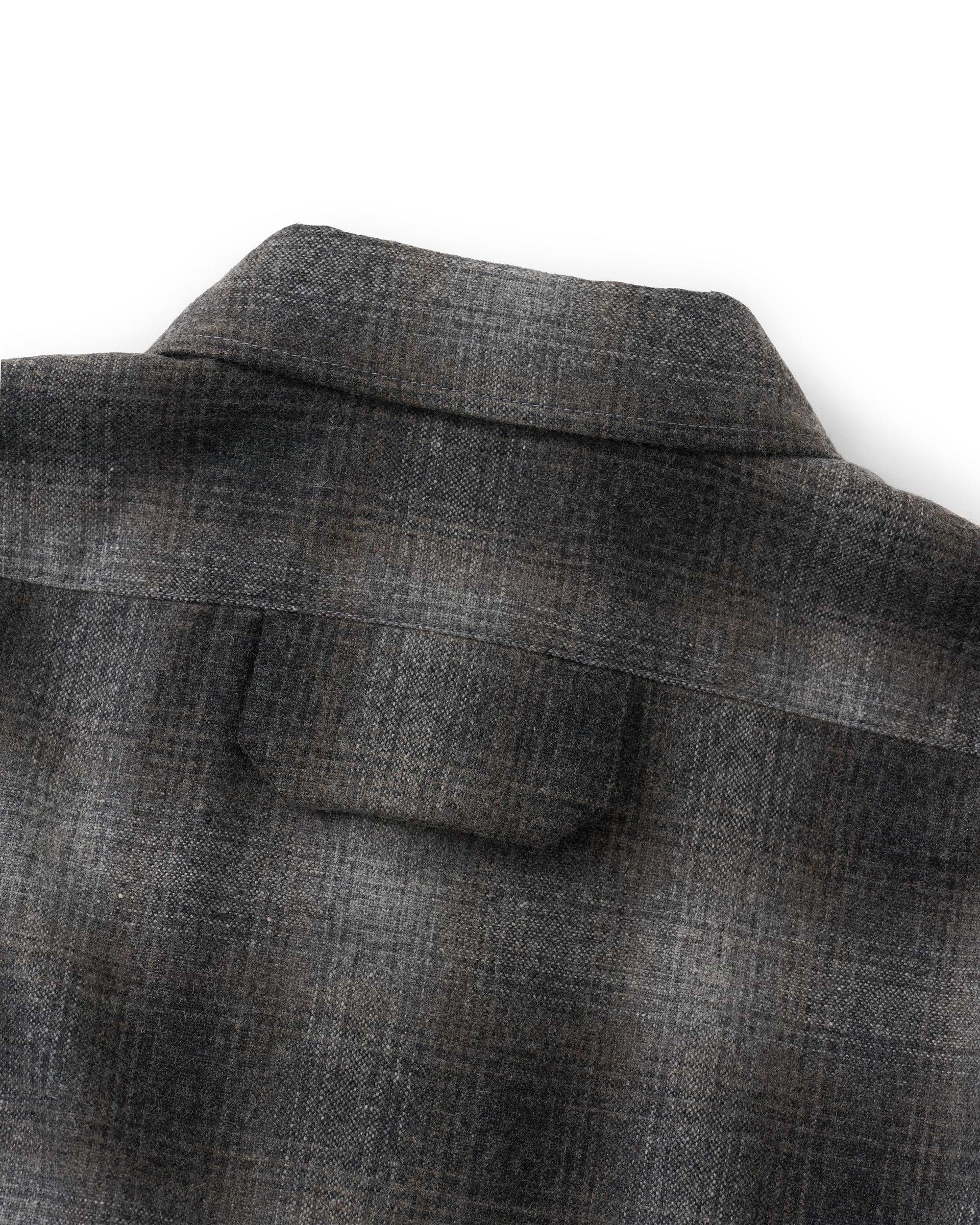 OUAT】オフィスシャツ | ブラック・ブラウン | 日本製 オンブレ