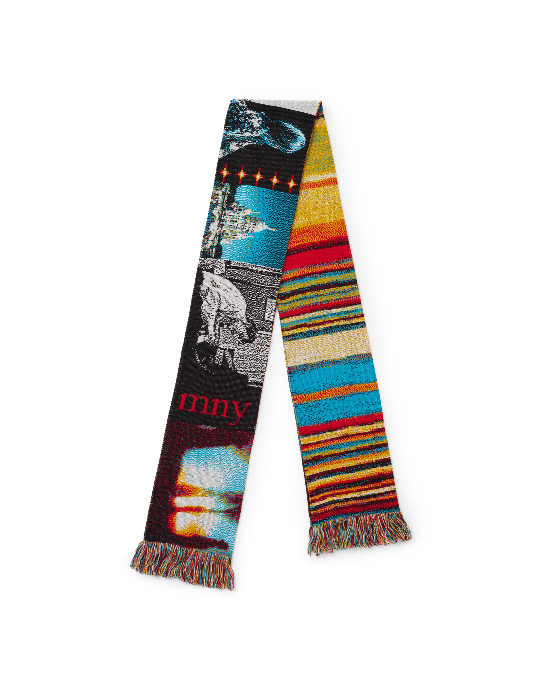 (てつせい)極美品　MONTMARTRE NEW YORK SCARF Montmartre New York】ゴチャゴチャスカーフ – ファッション