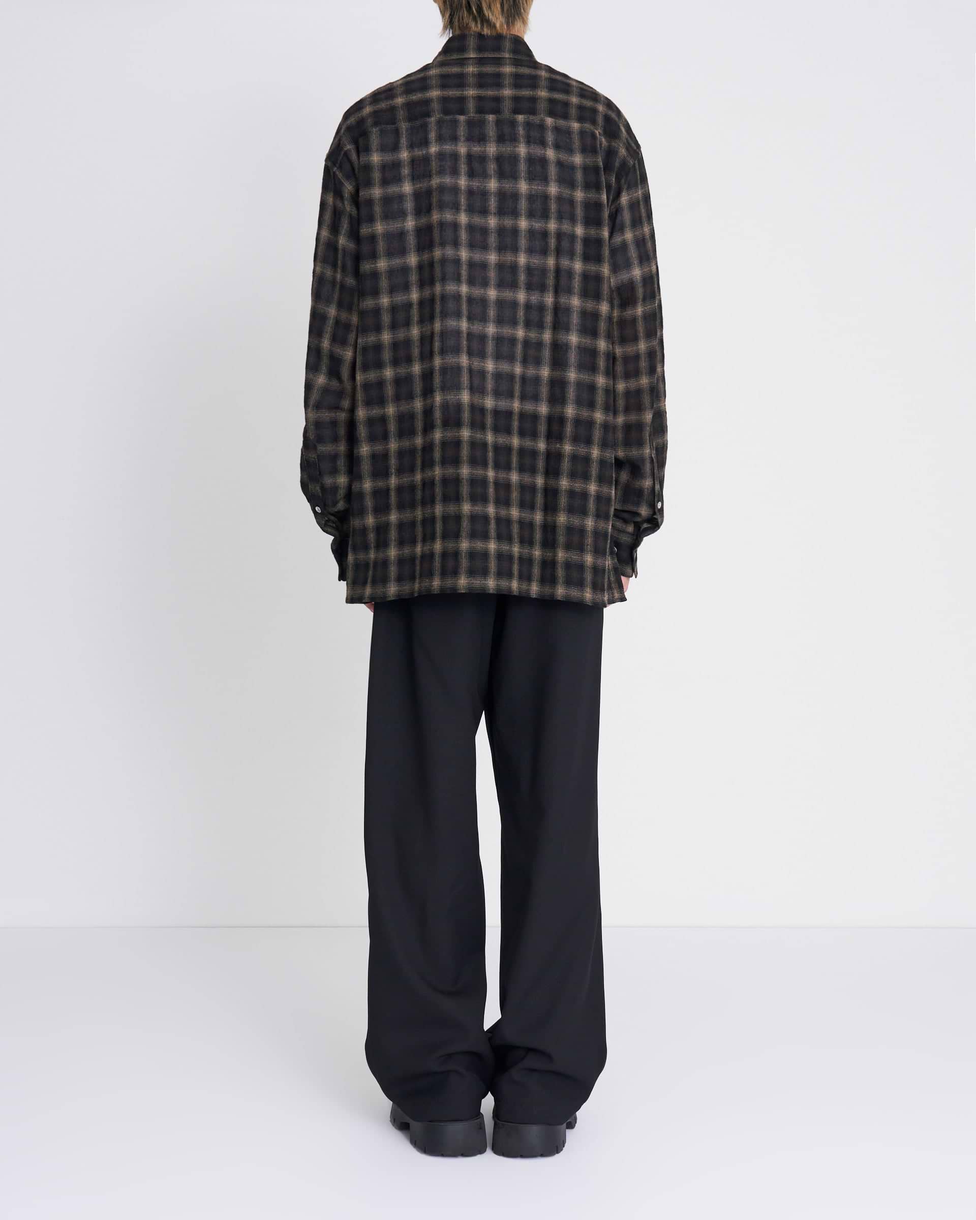 paratrait】ウールチェックシャツ – ファッションスナップストア