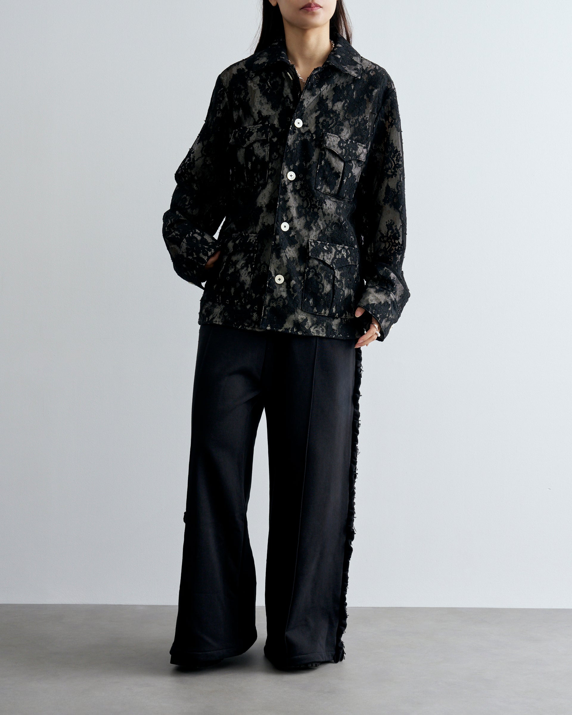 VIVIANO】フリルスウェットパンツ – ファッションスナップストア