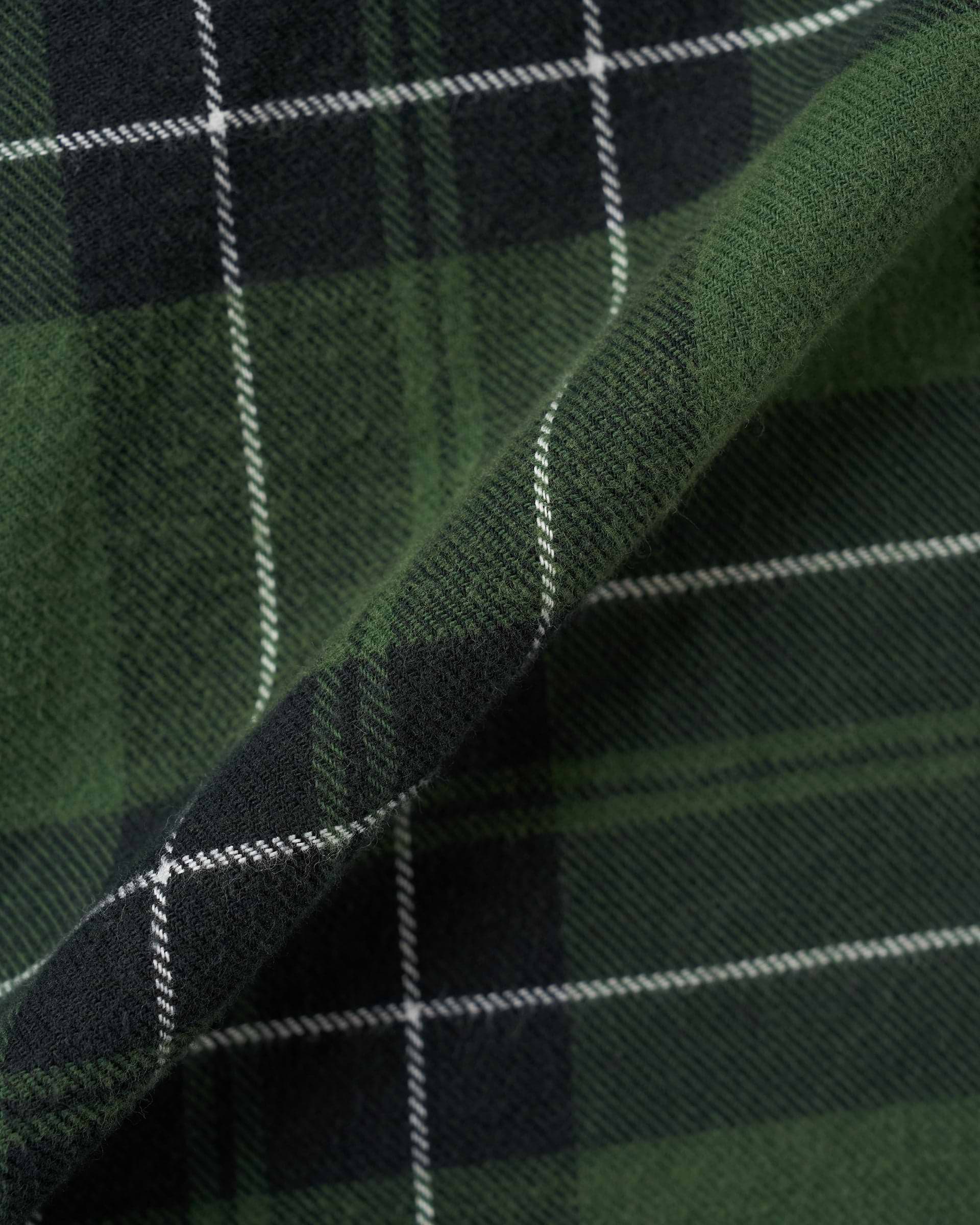 INSCRIRE】フランネルルーズフィットショートパンツ グリーン | 日本製 INSCRIRE】フランネルルーズフィットショートパンツ グリーン | 日本製