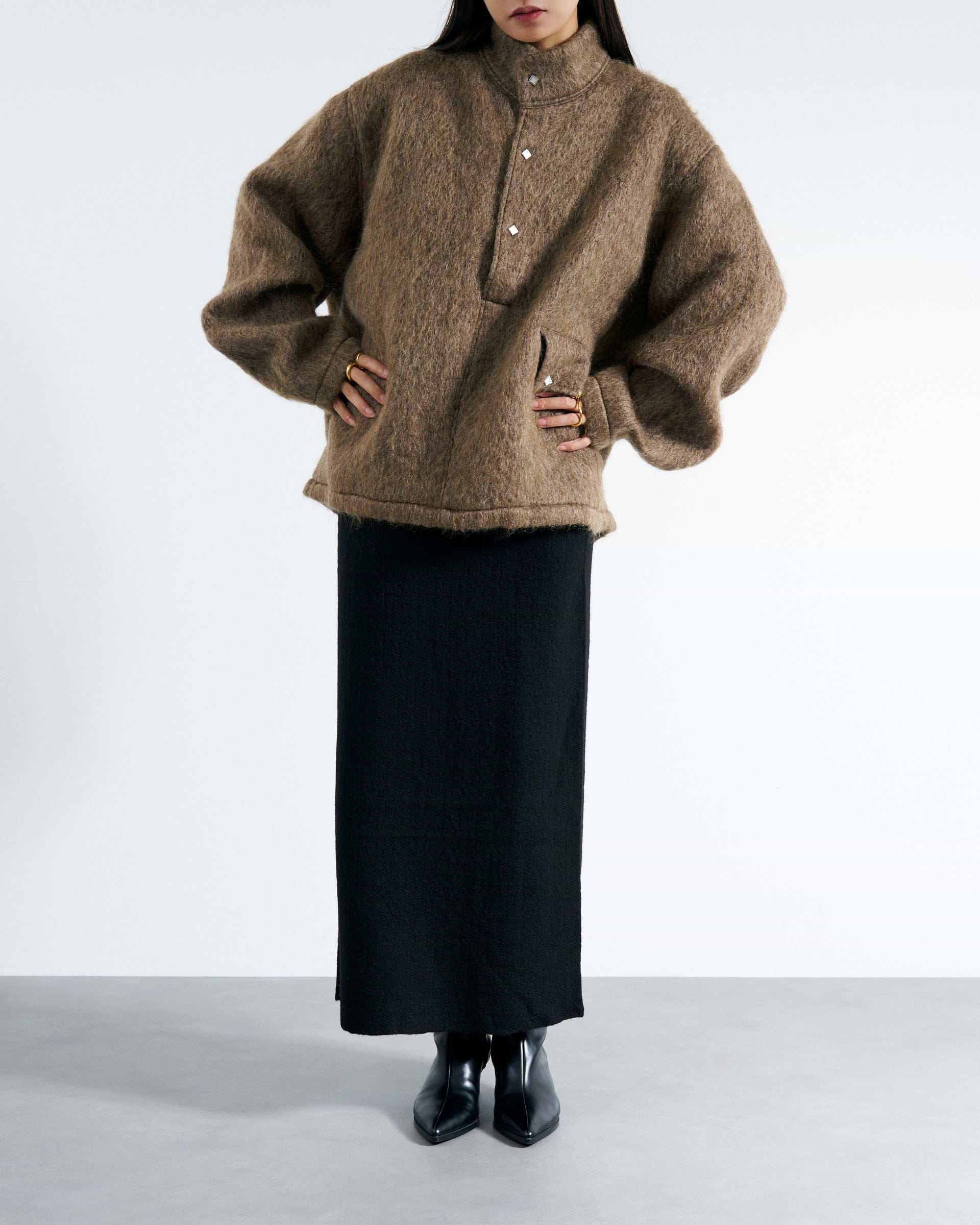 TANAKA】プルオーバーシャ​​ギートップ ブラウン | 日本製 プル