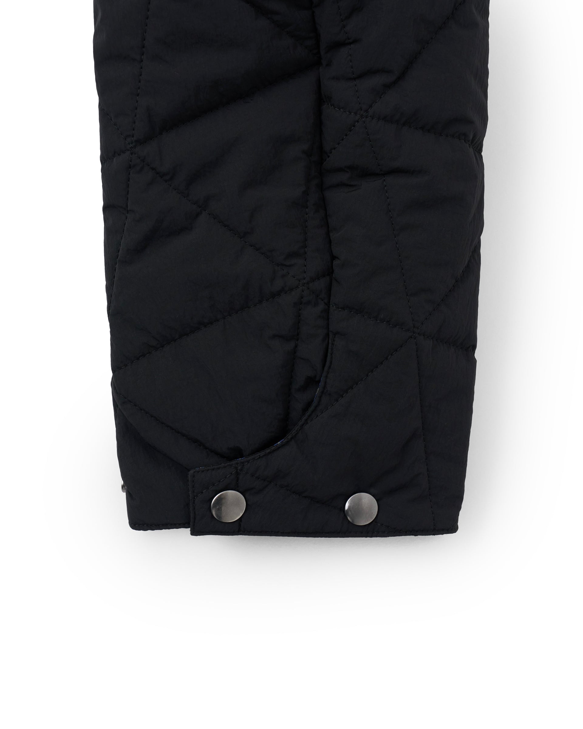 Tamme】ナイロンキルティングA-2ブルゾン ブラック | 日本製 フライト