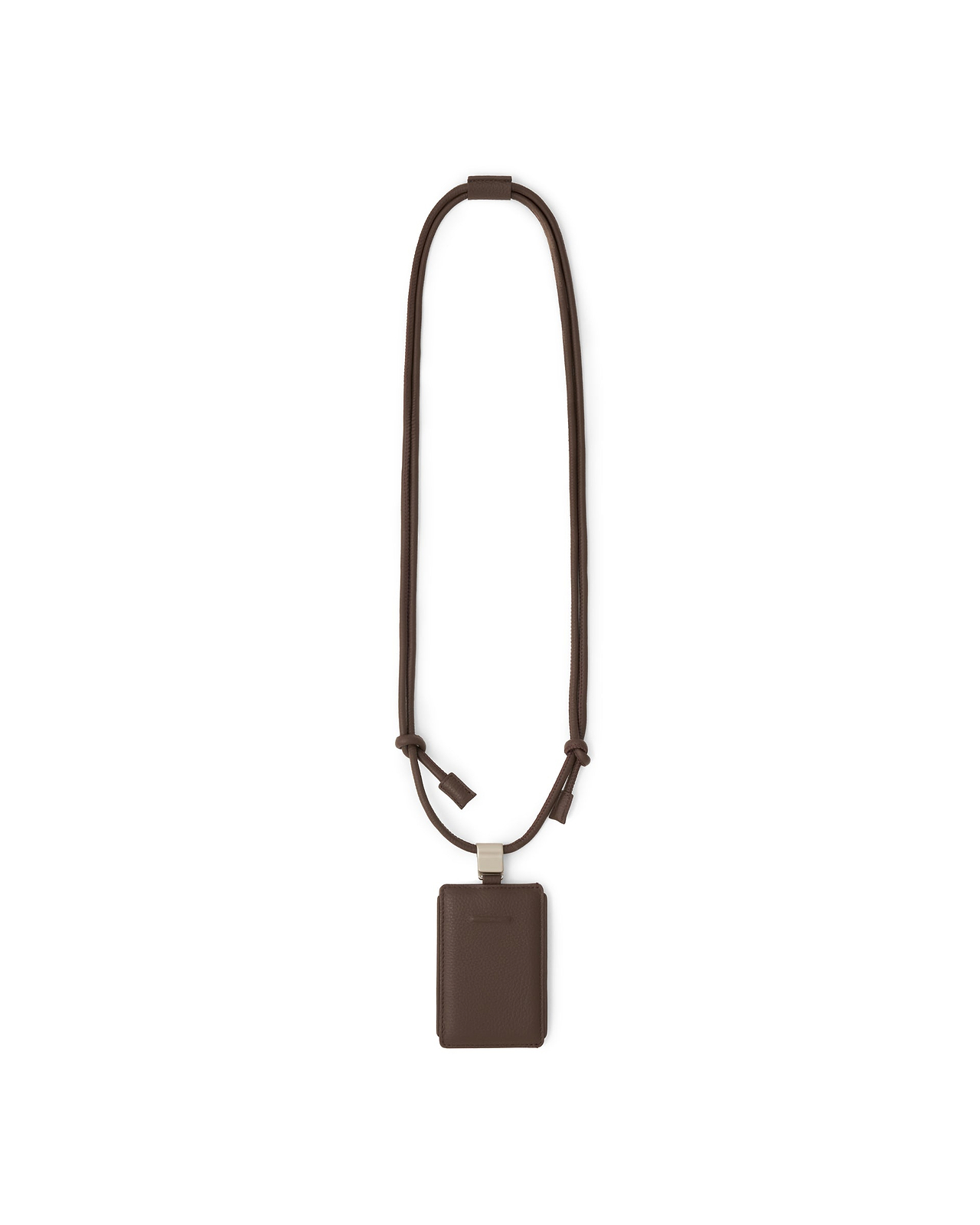 デタッチャブルストラップ付レザースリムカードホルダー