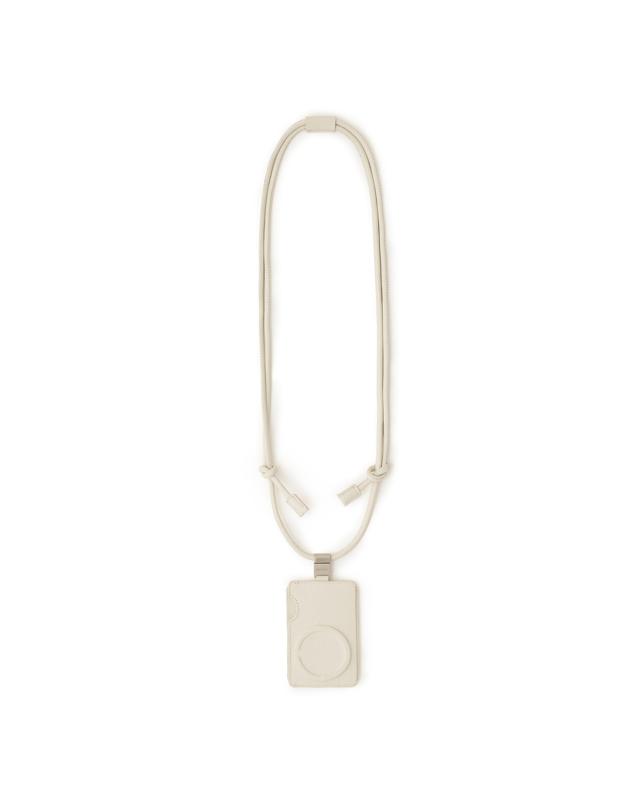 デタッチャブルストラップ付レザースリムカードホルダー