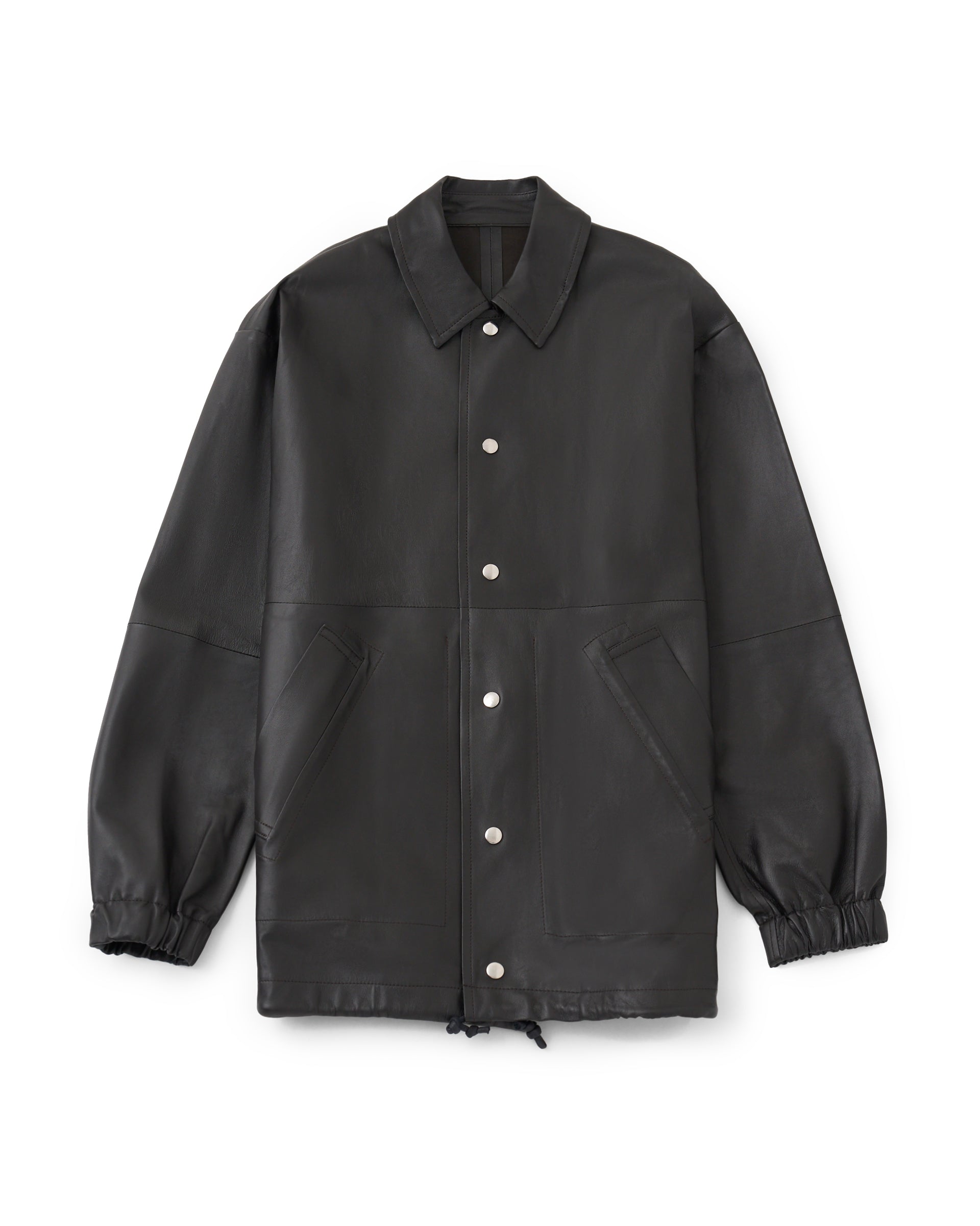 POSTELEGANT】ラムレザーコーチジャケット – ファッションスナップストア