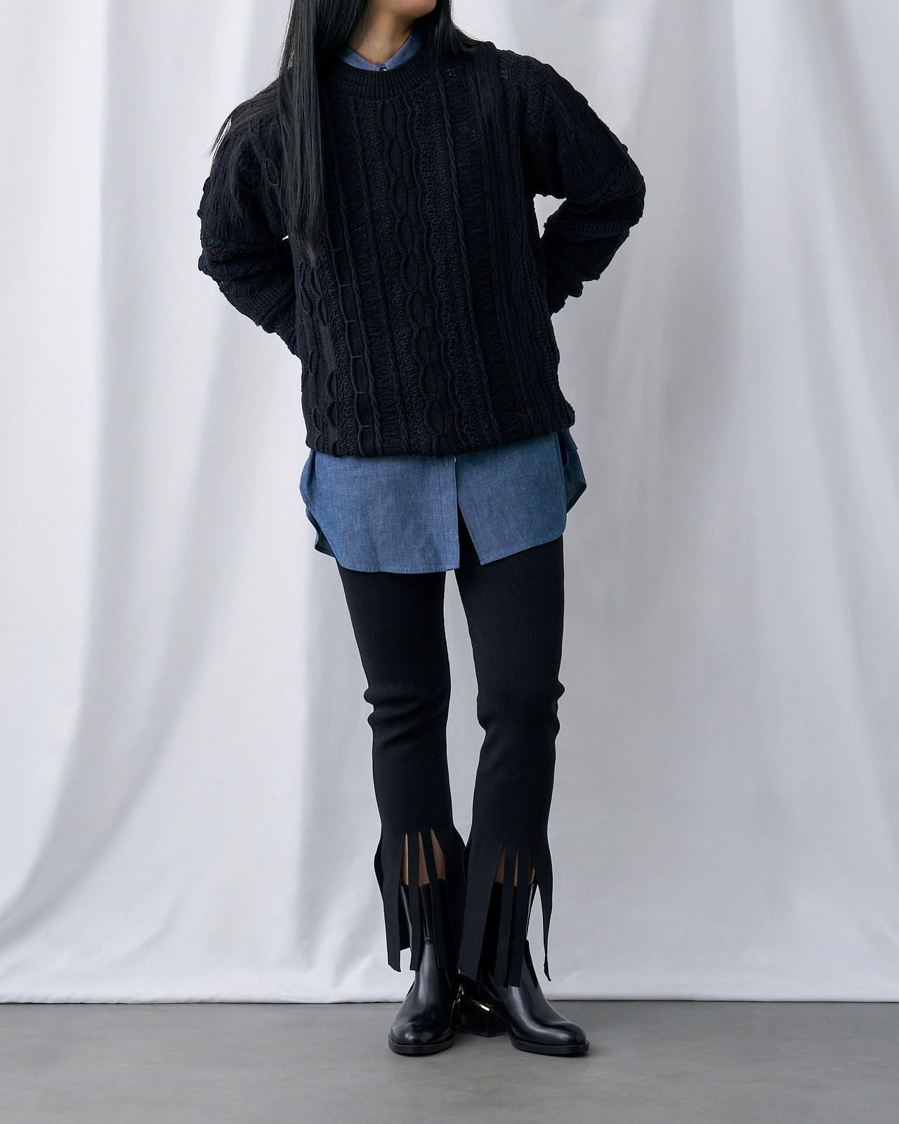 着用サイズ1／身長165cm（スタッフスナップ）