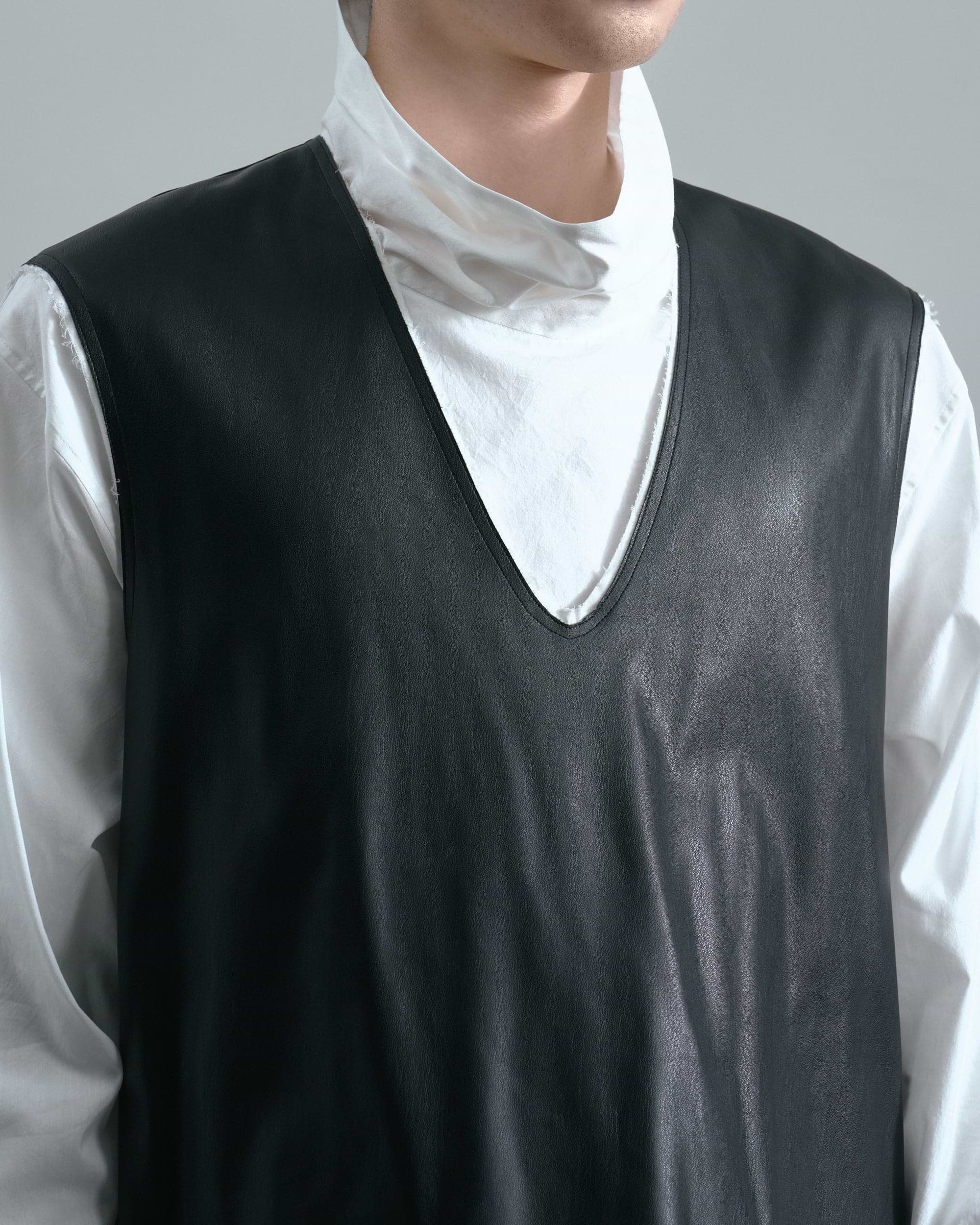 c*0様 Helstons ブラック レザーベスト Small HOUSTON / ヒューストン】 LEATHER VEST / レザー ベスト | レザー