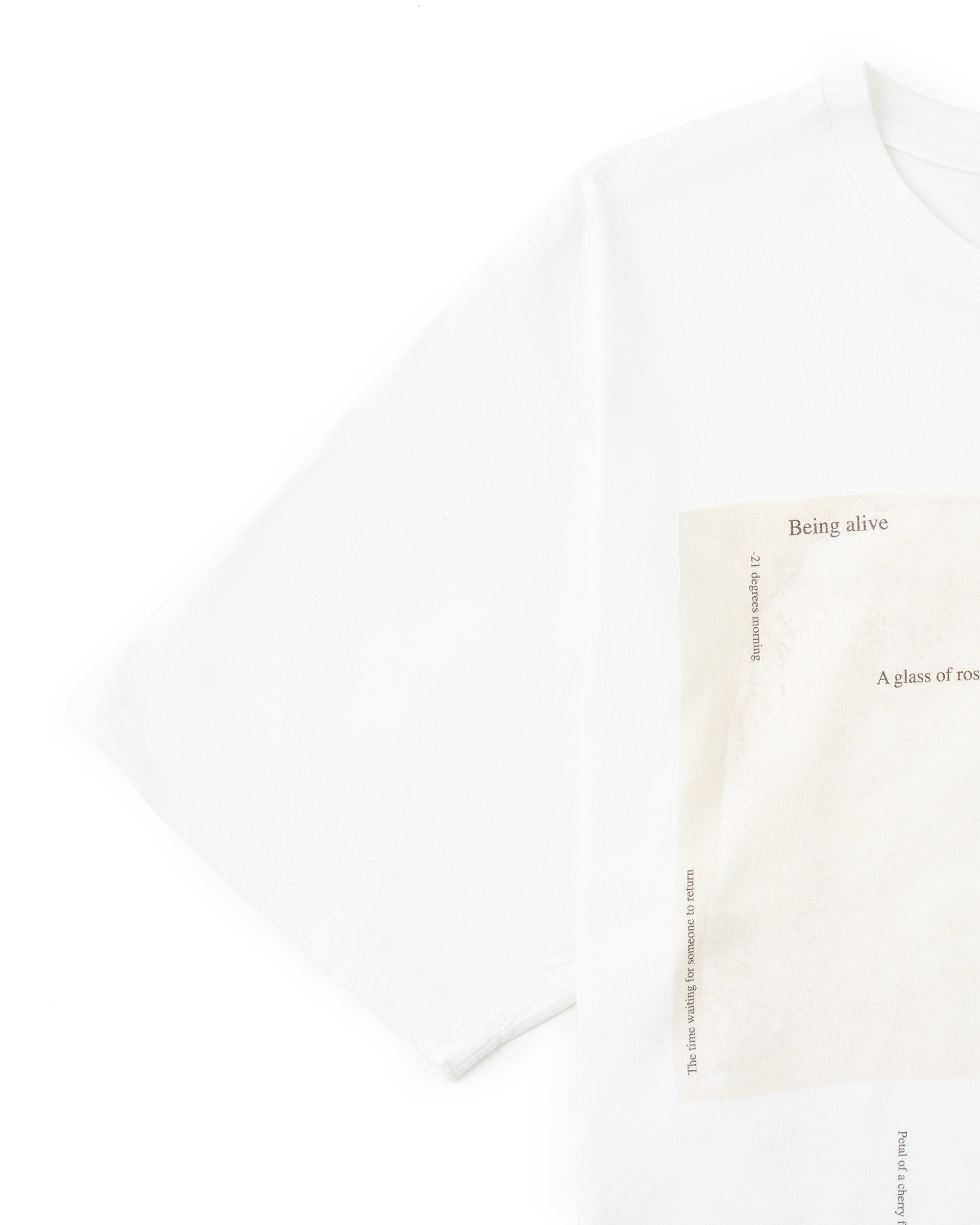 TANAKA】ザ・Tシャツ | ホワイト | プリント メッセージ | F/STORE