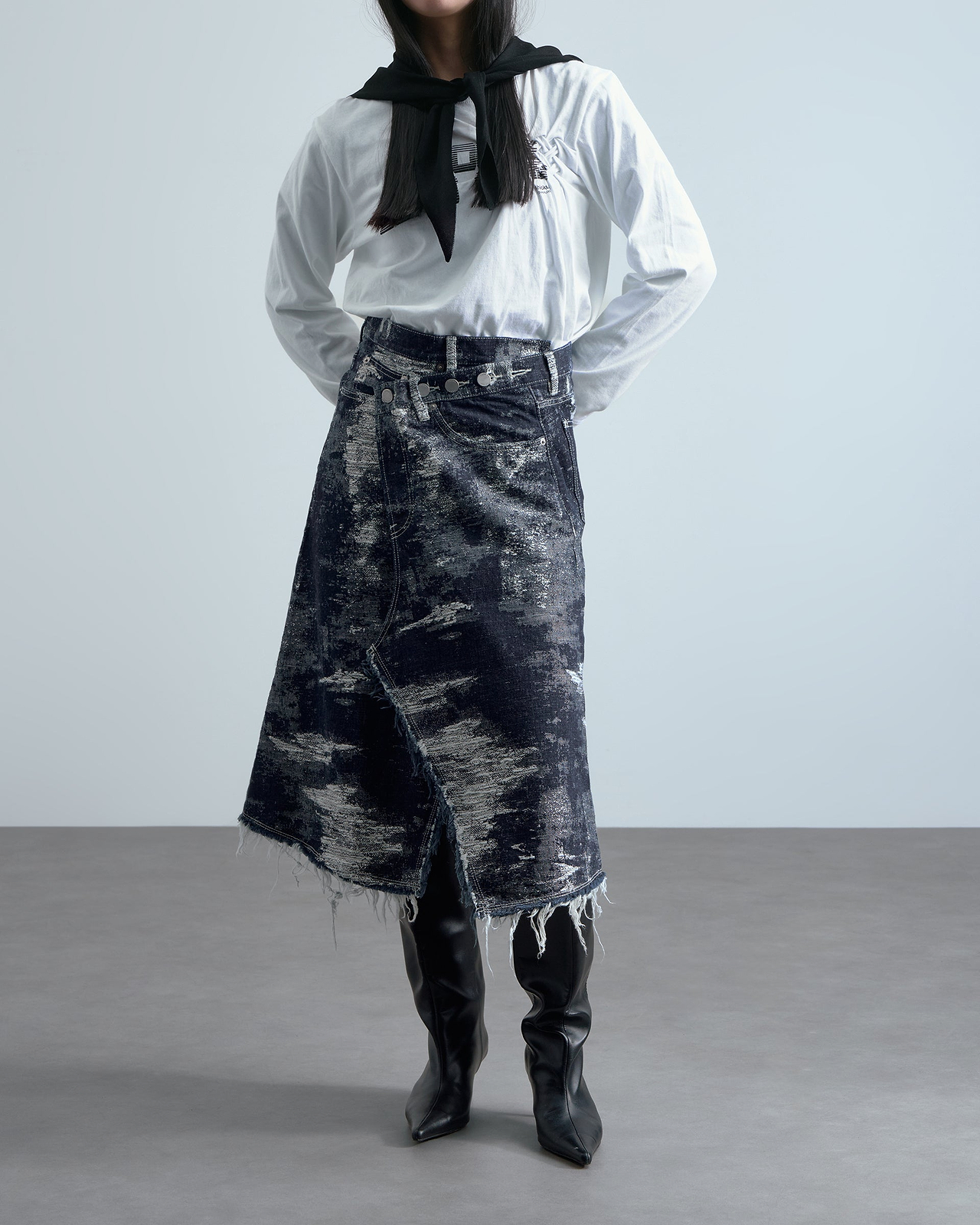 着用サイズFREE／身長165cm（スタッフスナップ）