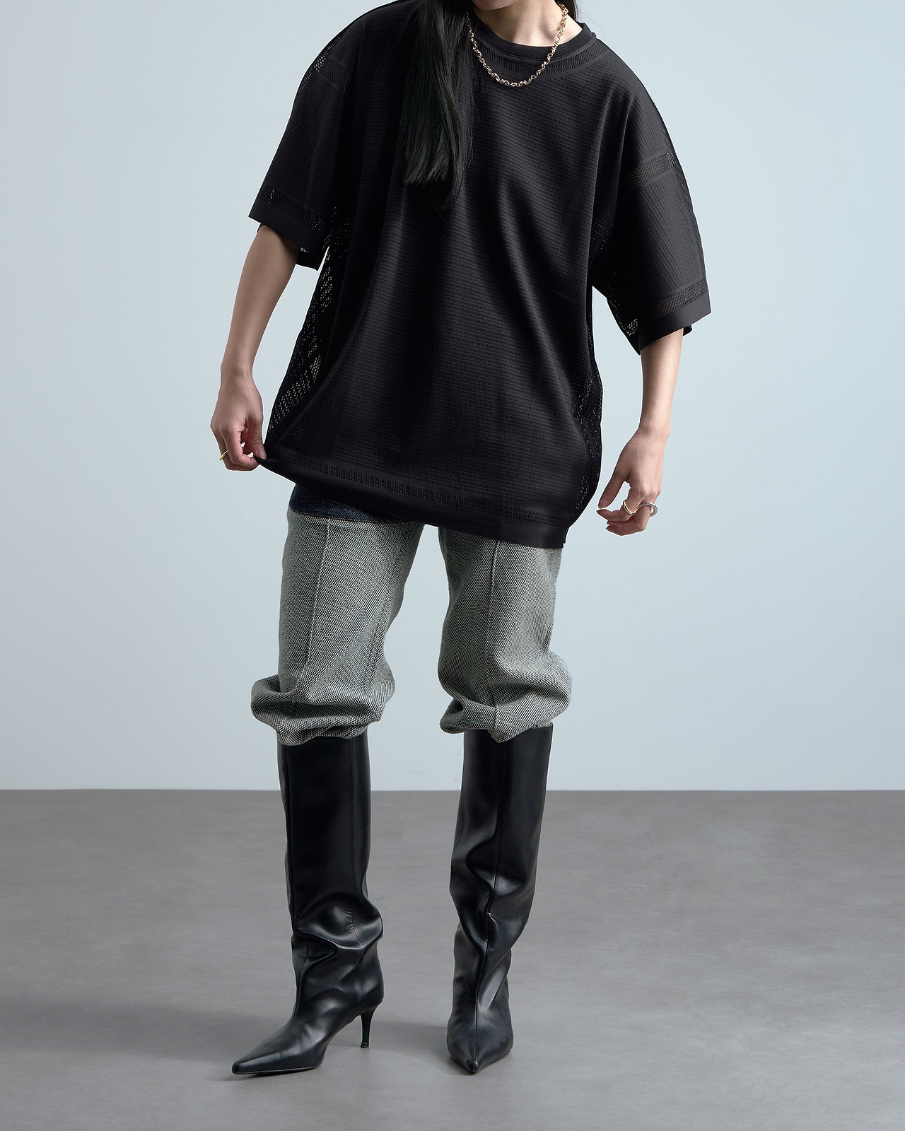 着用サイズM／身長165cm（スタッフスナップ）