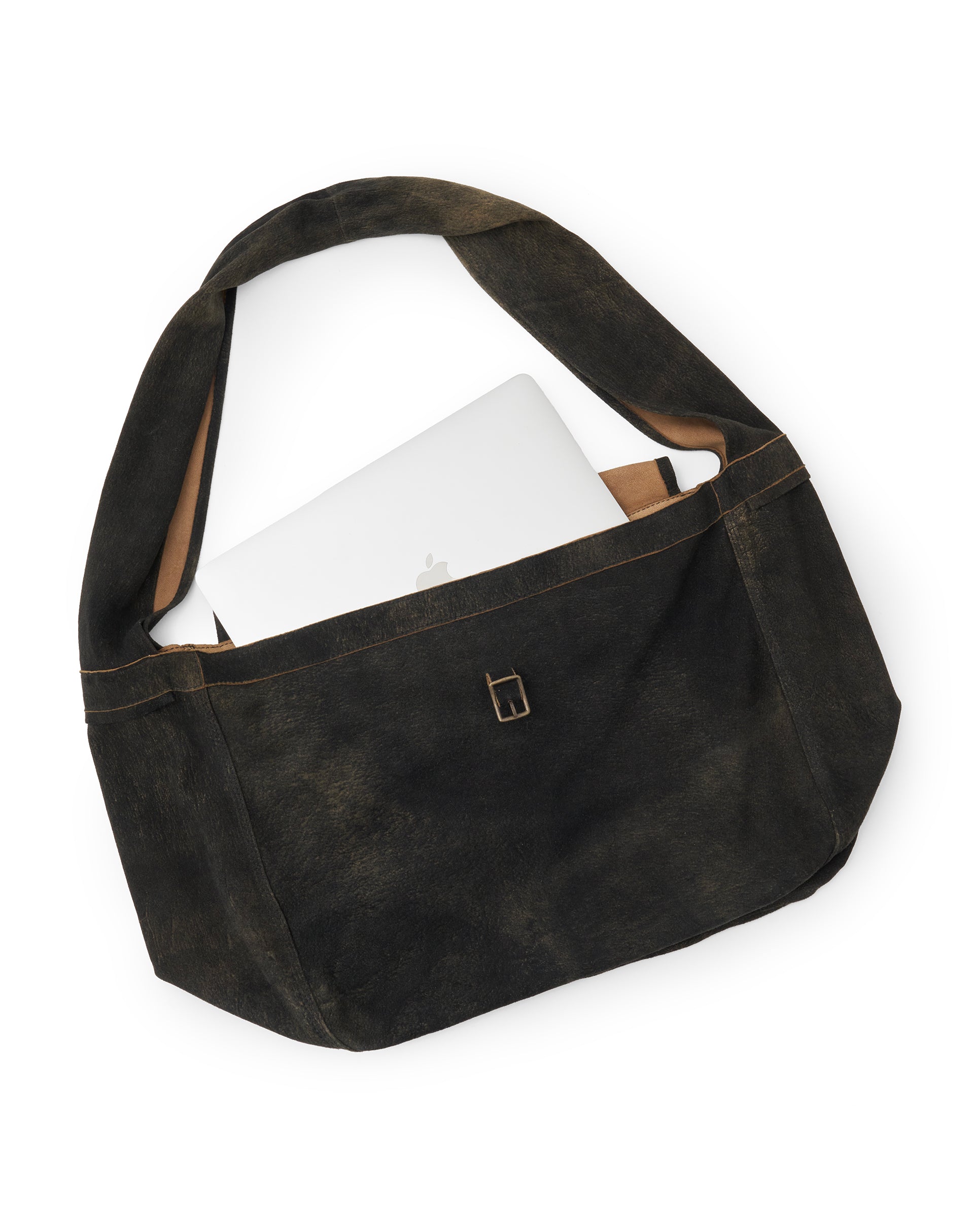 SEVEN BY SEVEN】レザーショルダーバッグ（ゴートスエード