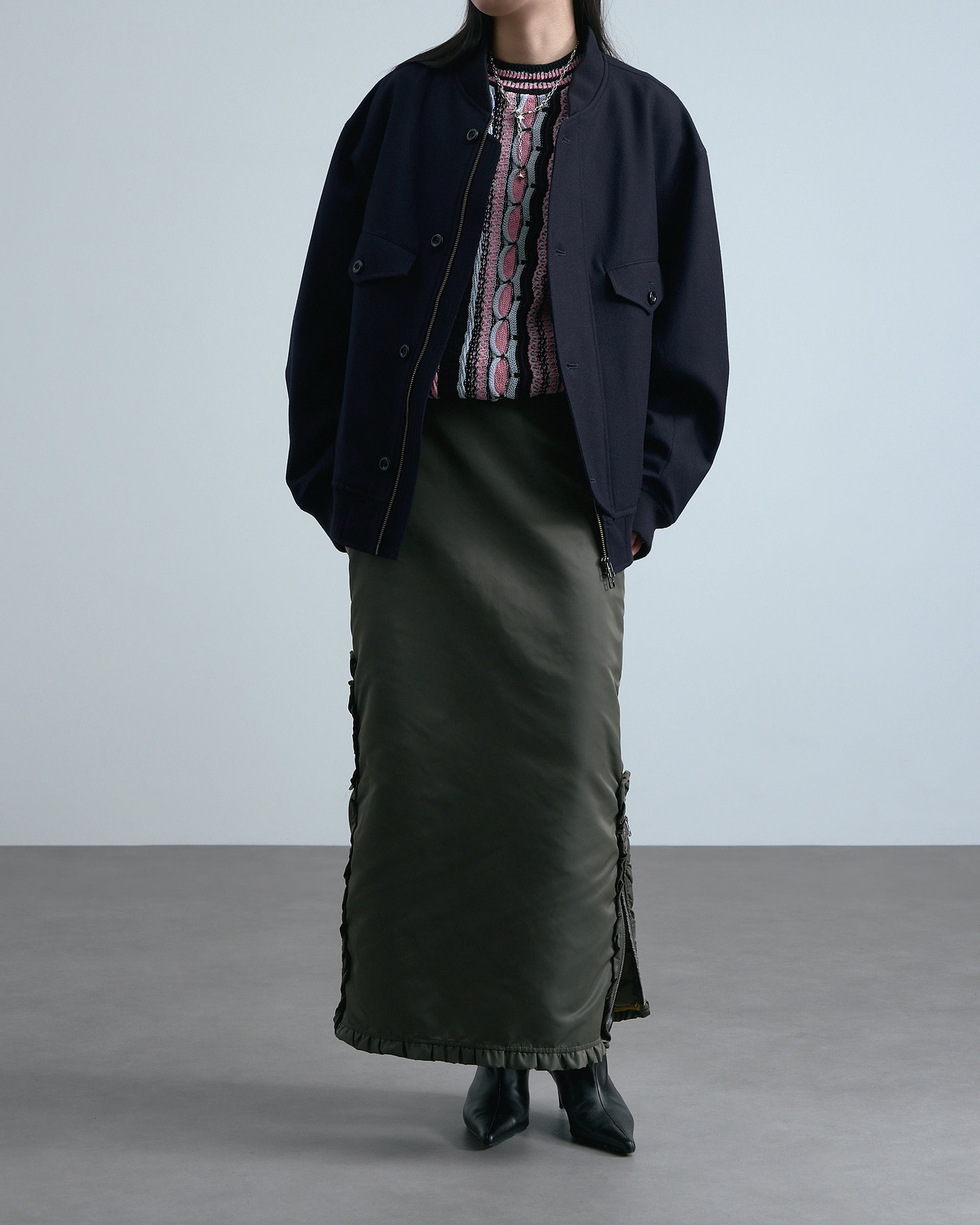 着用サイズ4／身長165cm（スタッフスナップ）