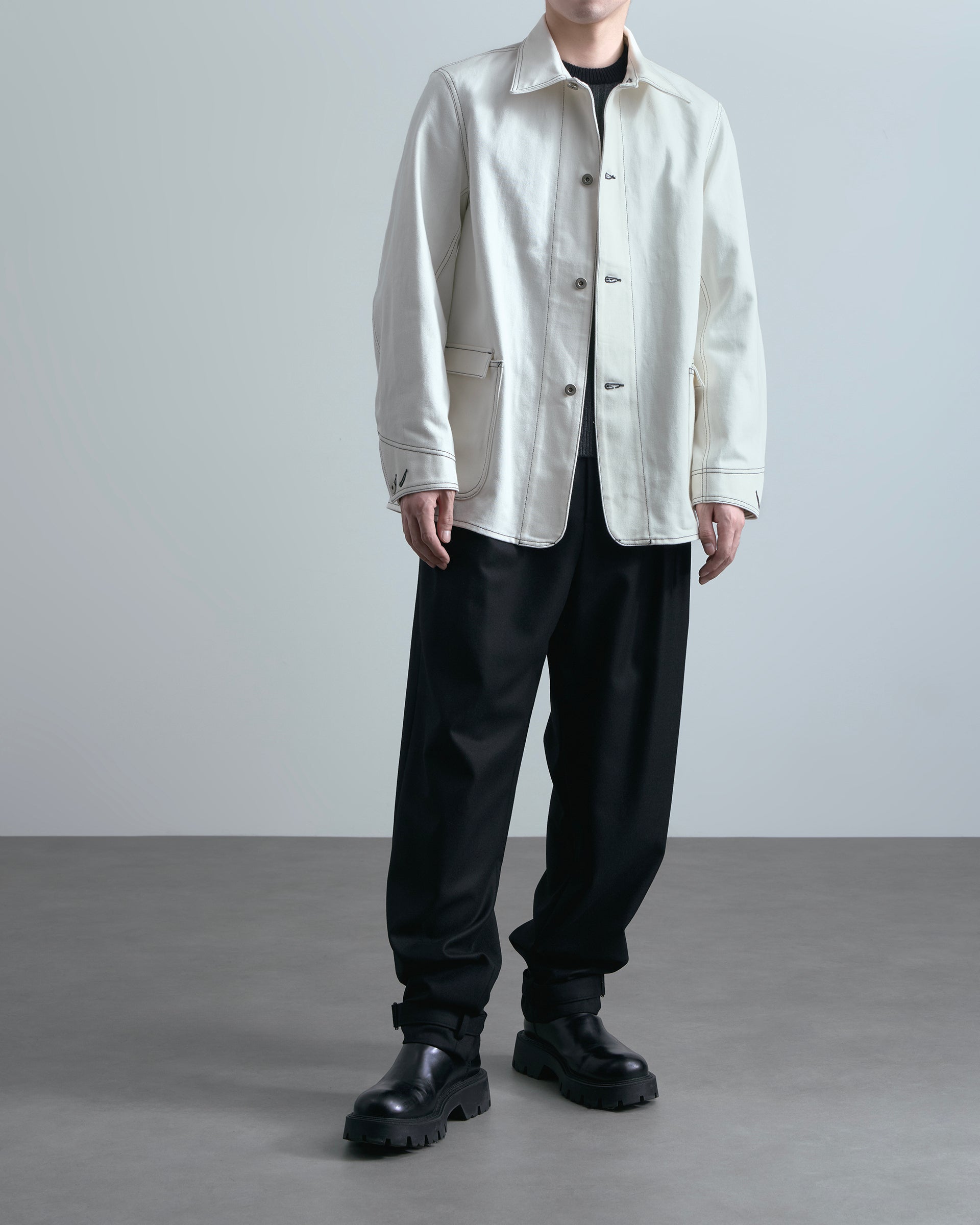 SEEALL】メモリアルカバーオール ホワイト | 日本製 ワーク