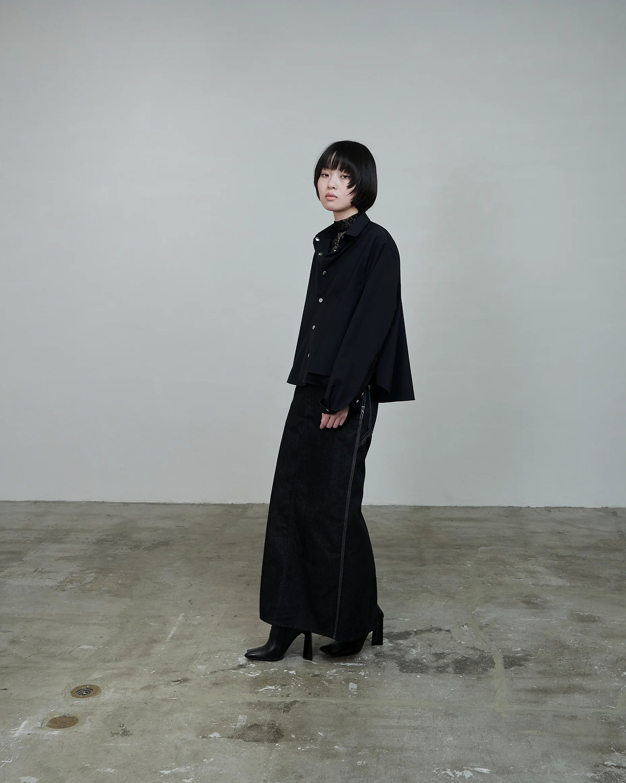 THE RERACS×1LDK×F/STORE＞レギュラーカラーAラインシャツ | コラボ