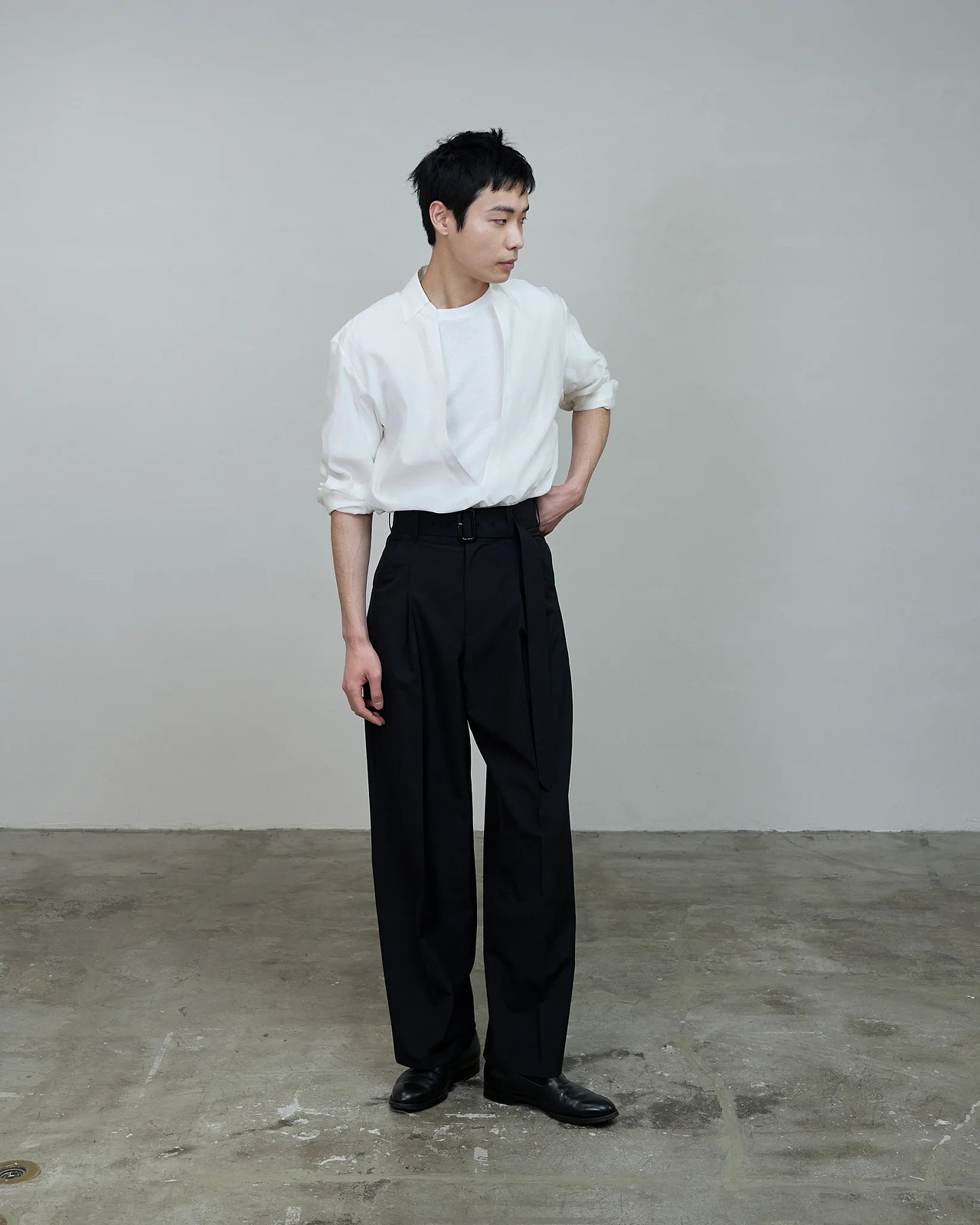 the reracs ワイドパンツ THE RERACS×1LDK×F/STORE＞ ベルテッドワイドパンツ（メンズ