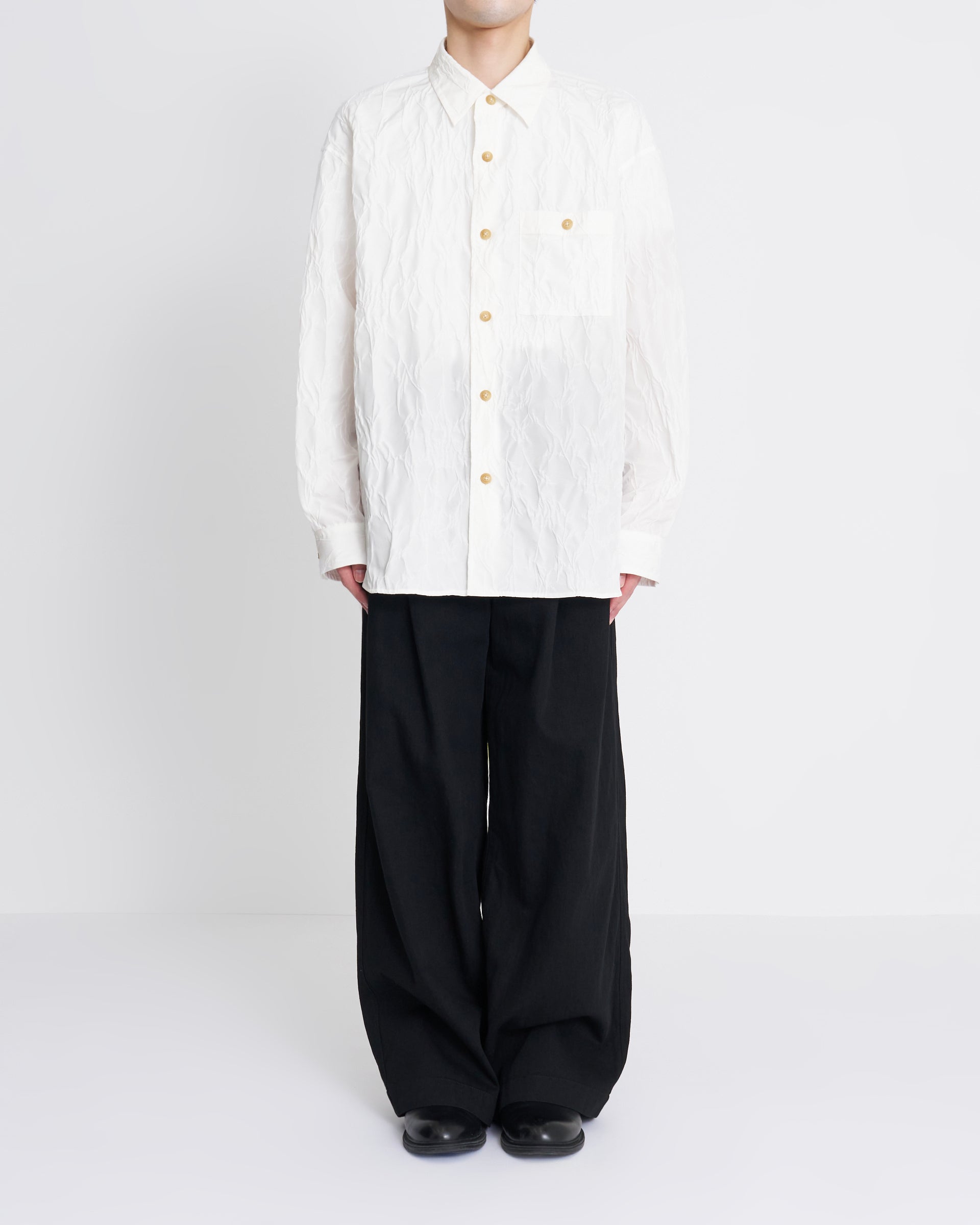 IRENISA】シャツブルゾン | 撥水 | ホワイト | F/STORE – ファッション
