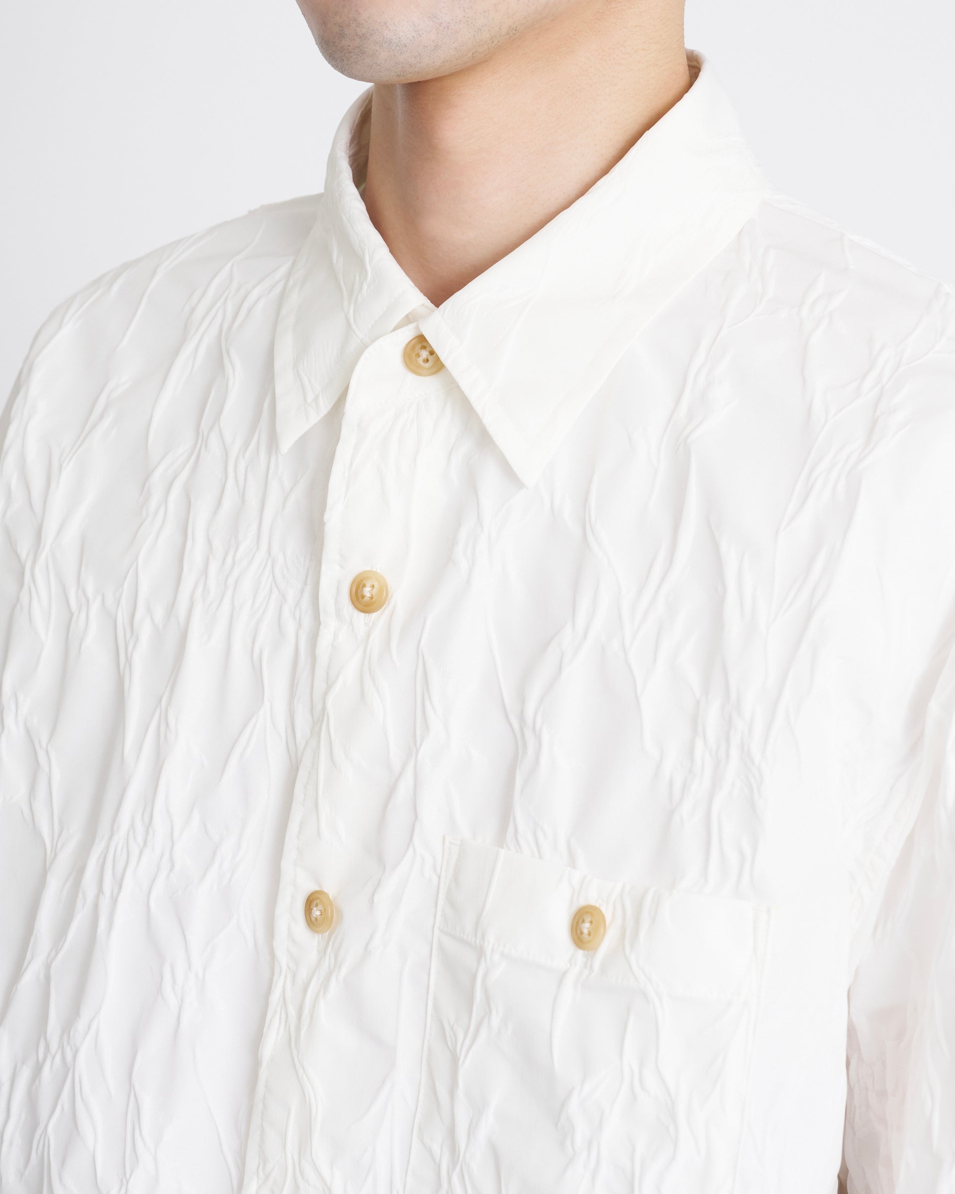 IRENISA】シャツブルゾン | 撥水 | ホワイト | F/STORE – ファッション