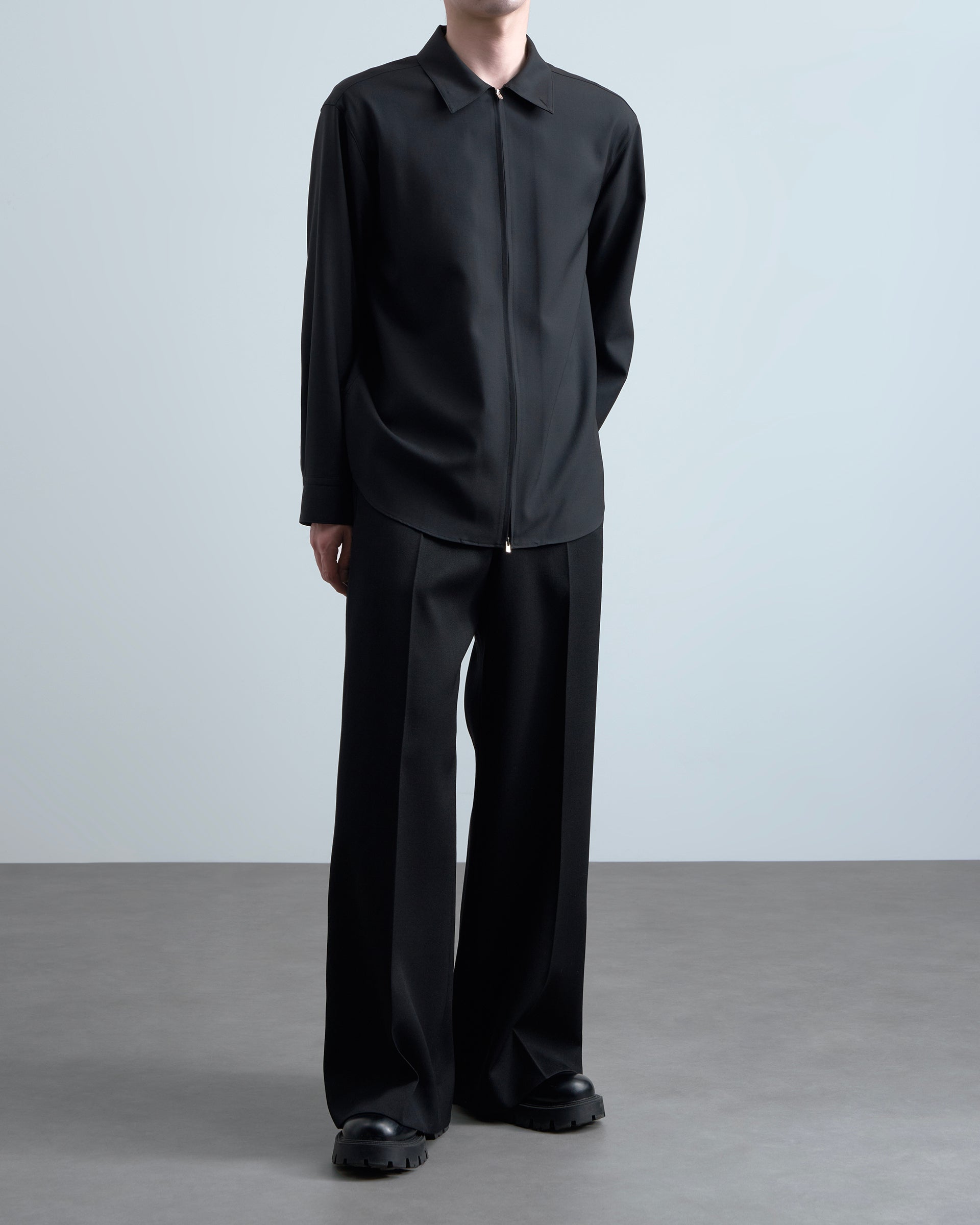 OVERCOAT】ジップアップシャツ | スタンドカラー | 羽織り | F/STORE