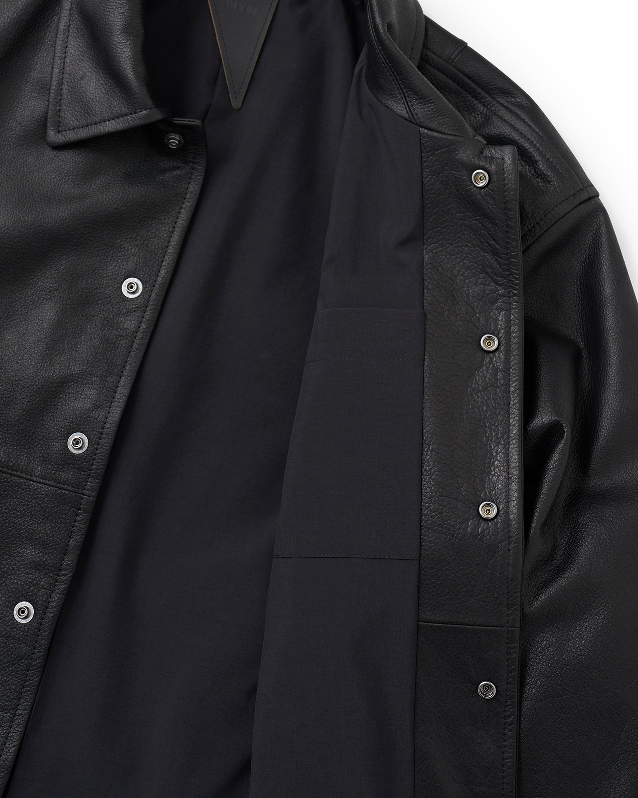 【26SS】アセントレザーシャツ