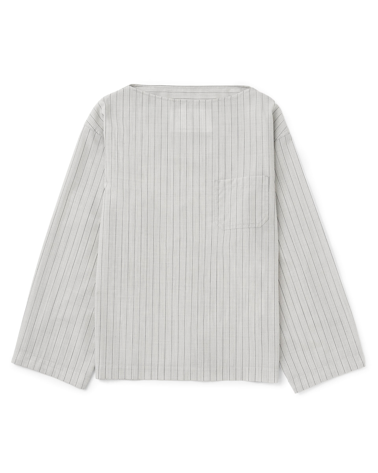 【26SS】ドレープビッグバスクシャツ（ポケット付き）