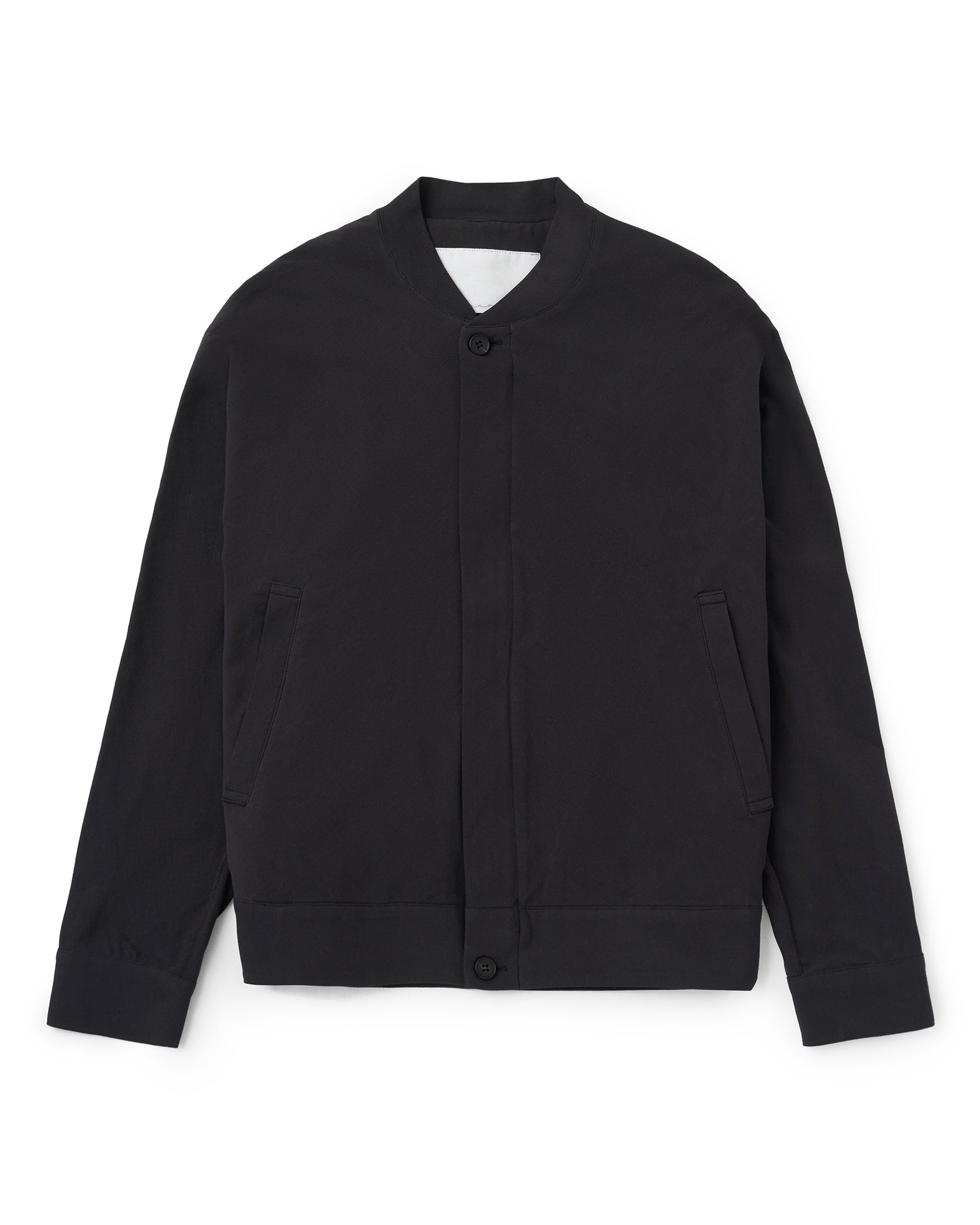 nonnotte】ドレーピングバイアススリーブジップアップブルゾン