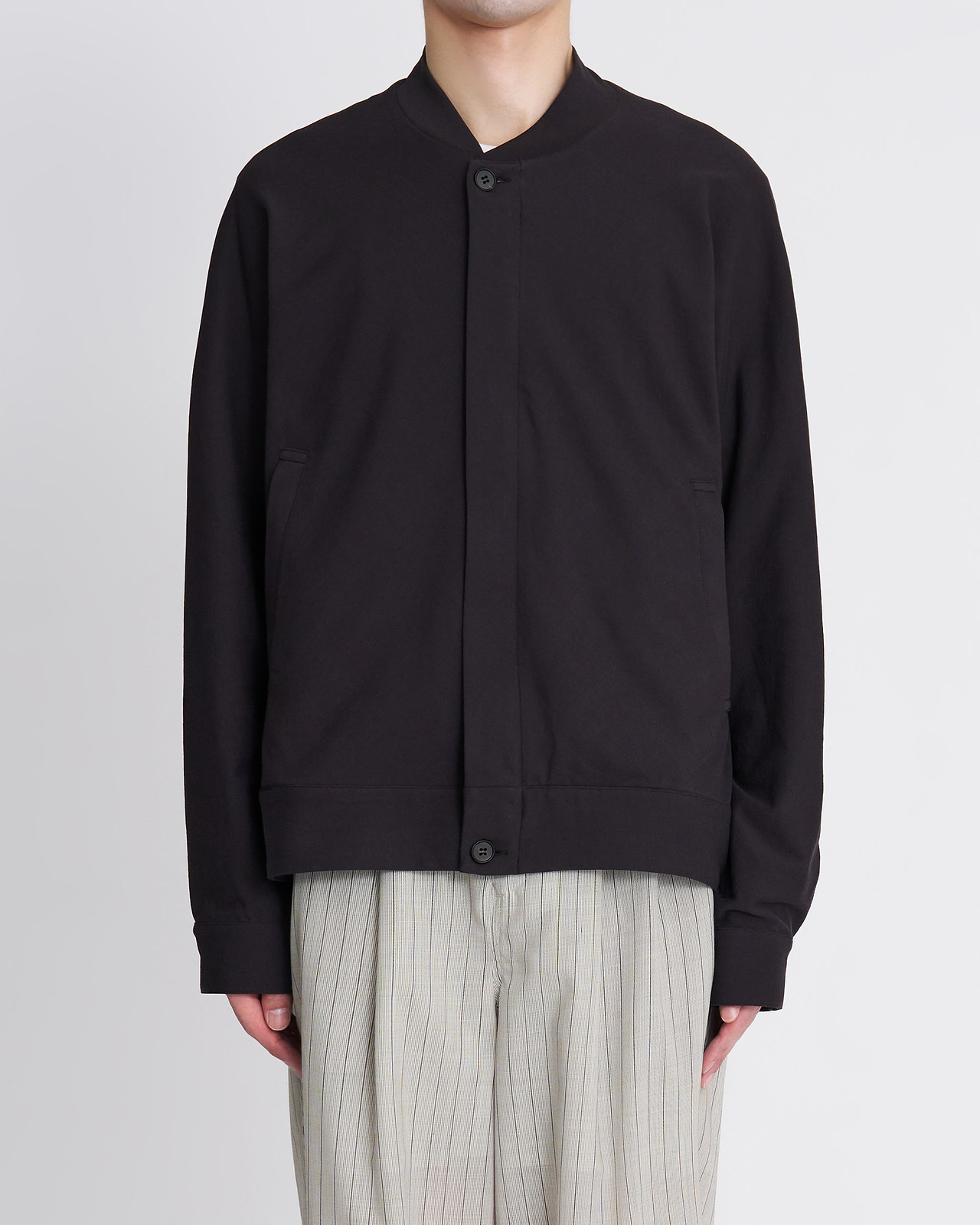 【26SS】ドレーピングバイアススリーブジップアップブルゾン
