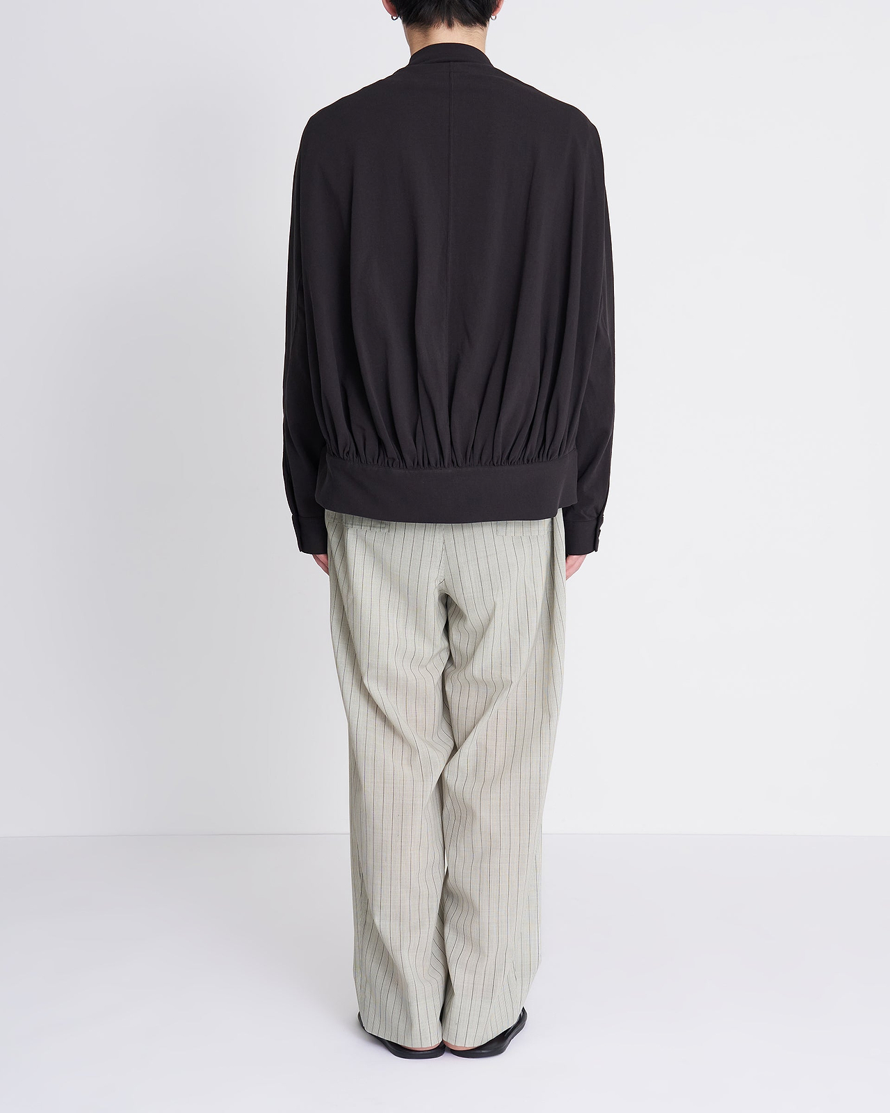 【26SS】ドレーピングバイアススリーブジップアップブルゾン